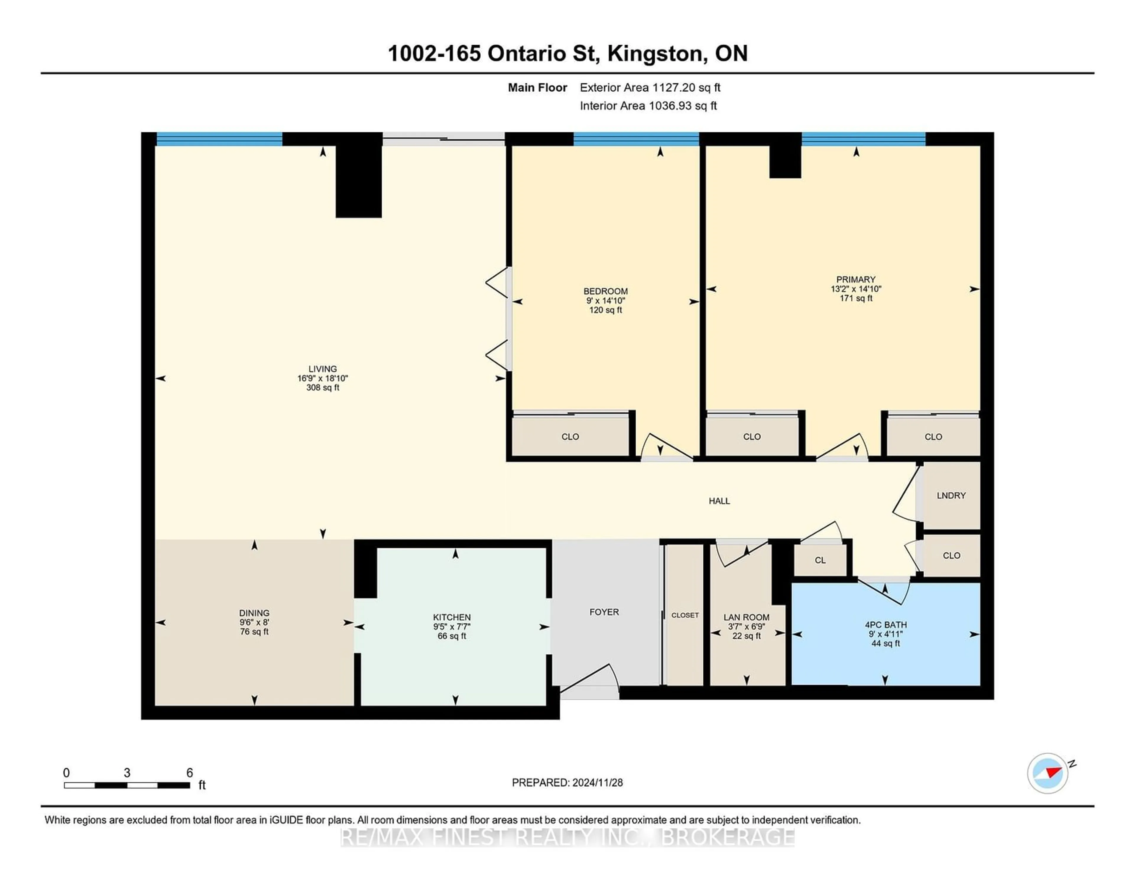 Floor plan for 165 Ontario St #1002, Kingston Ontario K7L 2Y6