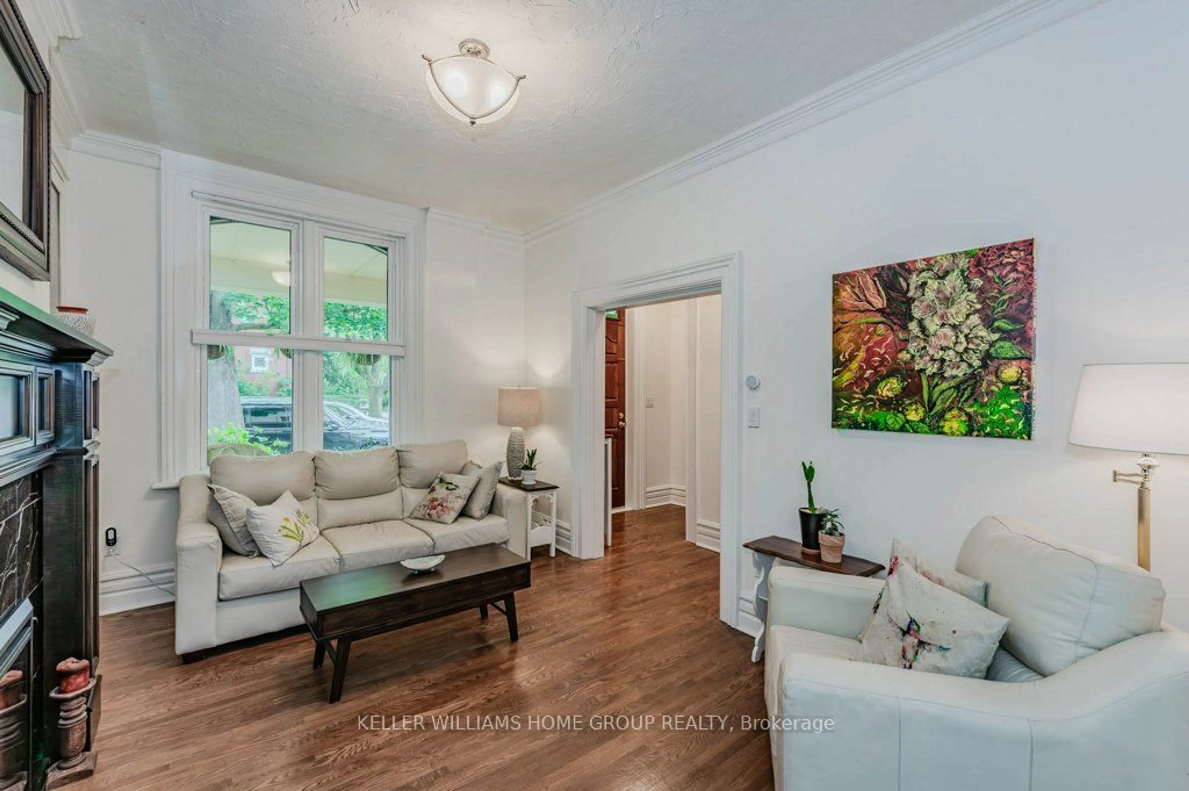 Living room, wood floors for 49 Mctague St, Guelph Ontario N1H 2A7