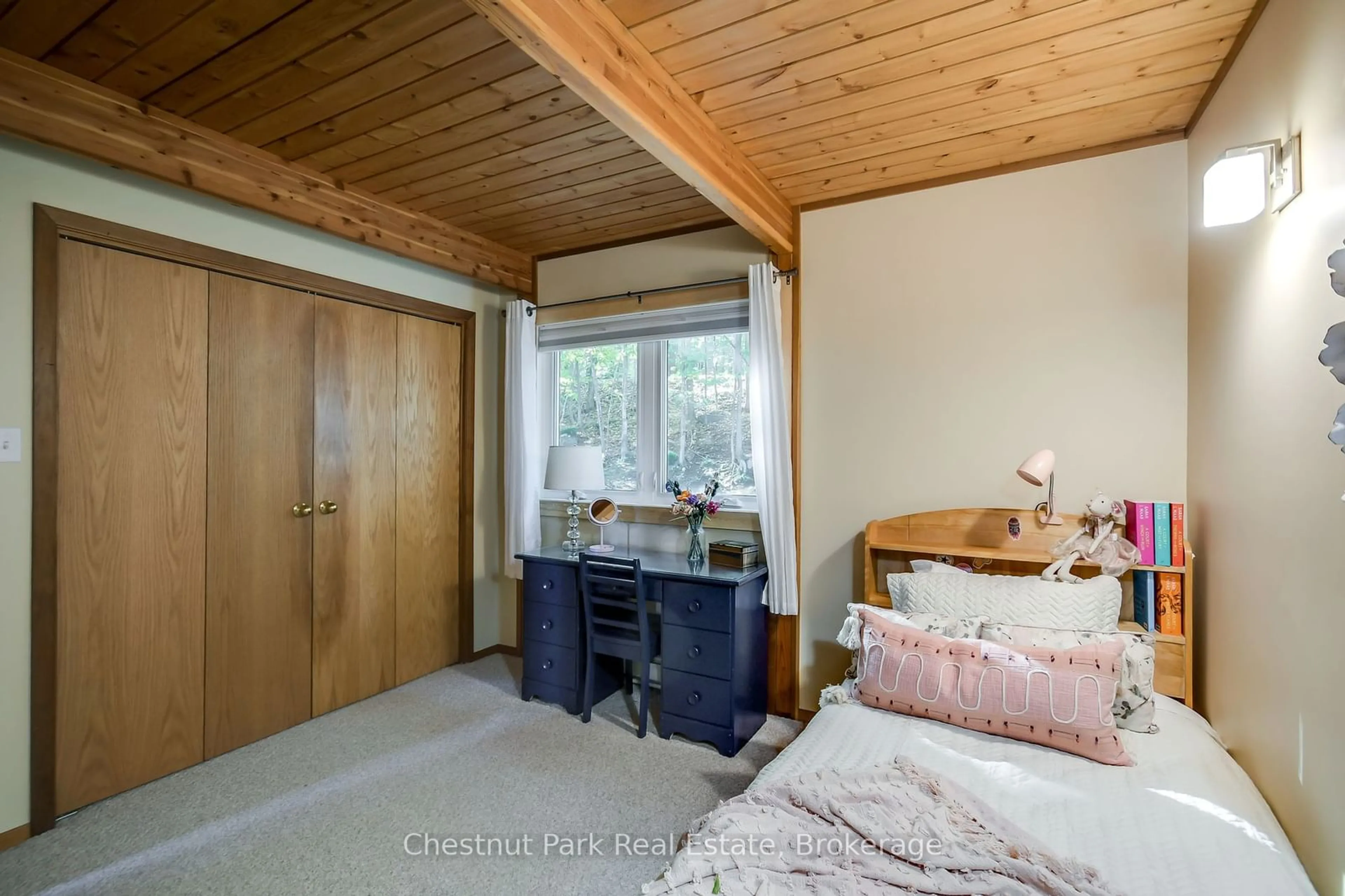 Bedroom, wood floors for 1033 Point Ideal Rd, Lake of Bays Ontario P0A 1H0