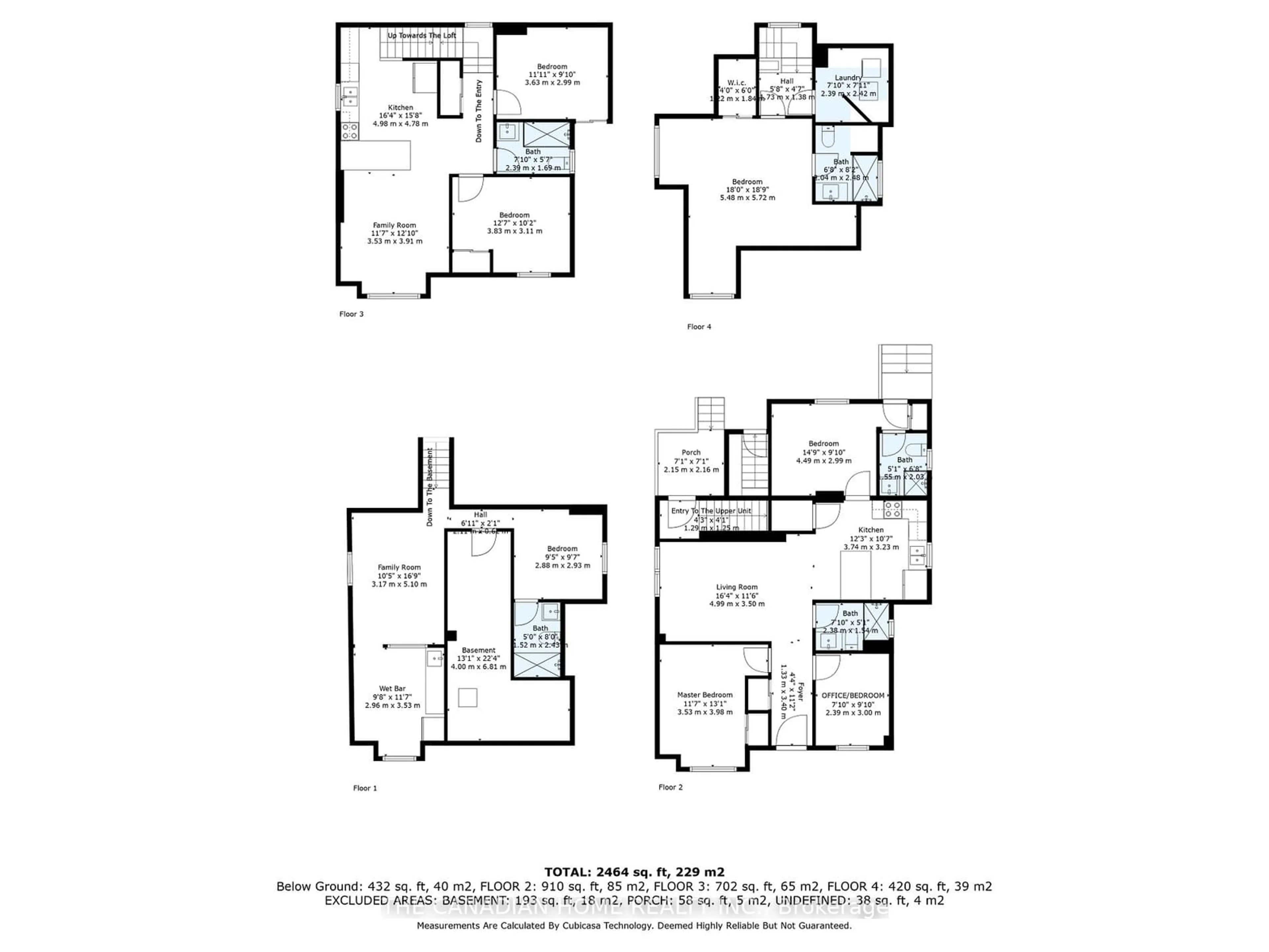 Floor plan for 582 Wentworth St, Hamilton Ontario L8L 5X3