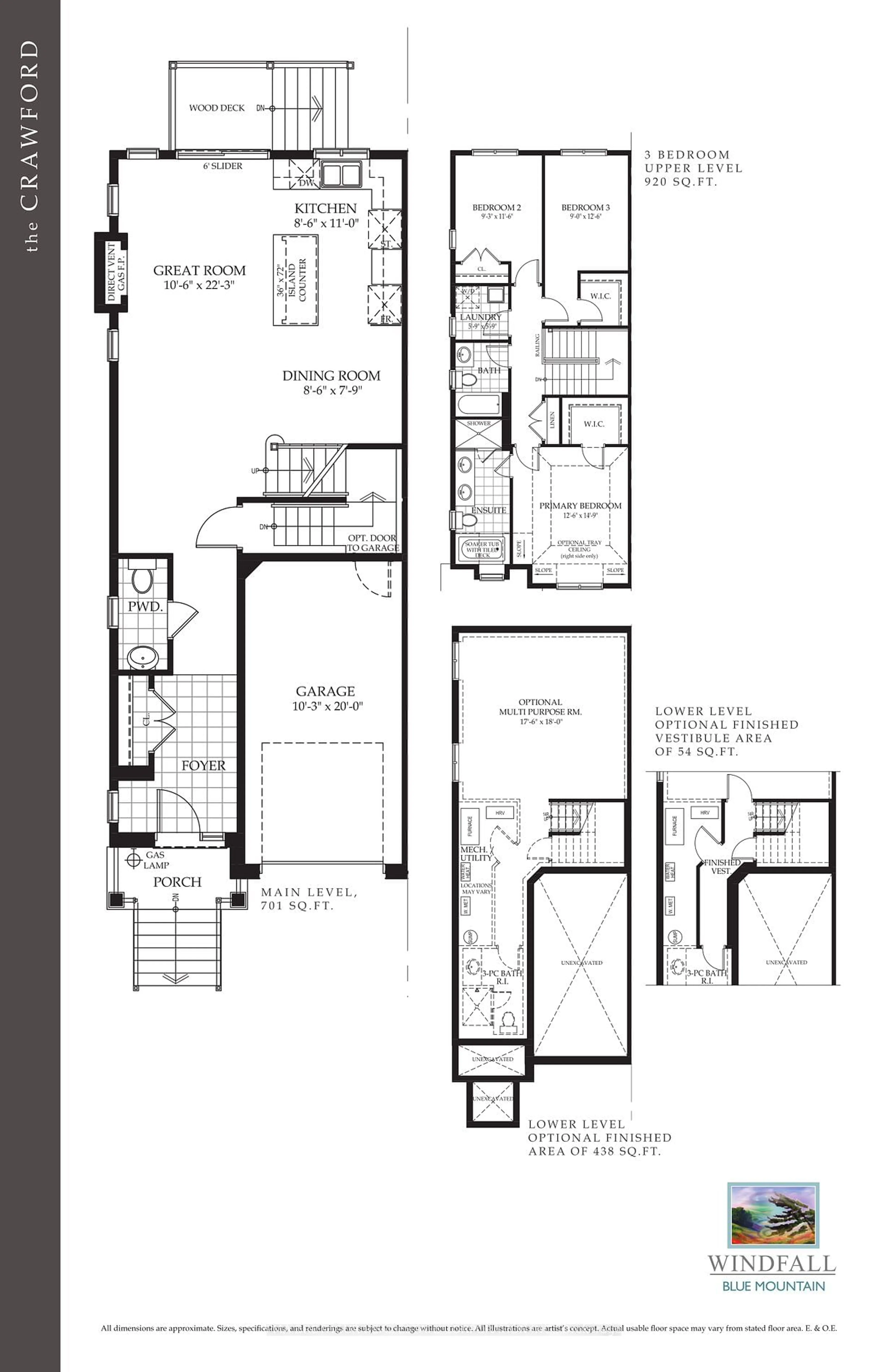 Floor plan for 167 Sugar Maple St, Blue Mountains Ontario L9Y 5T5