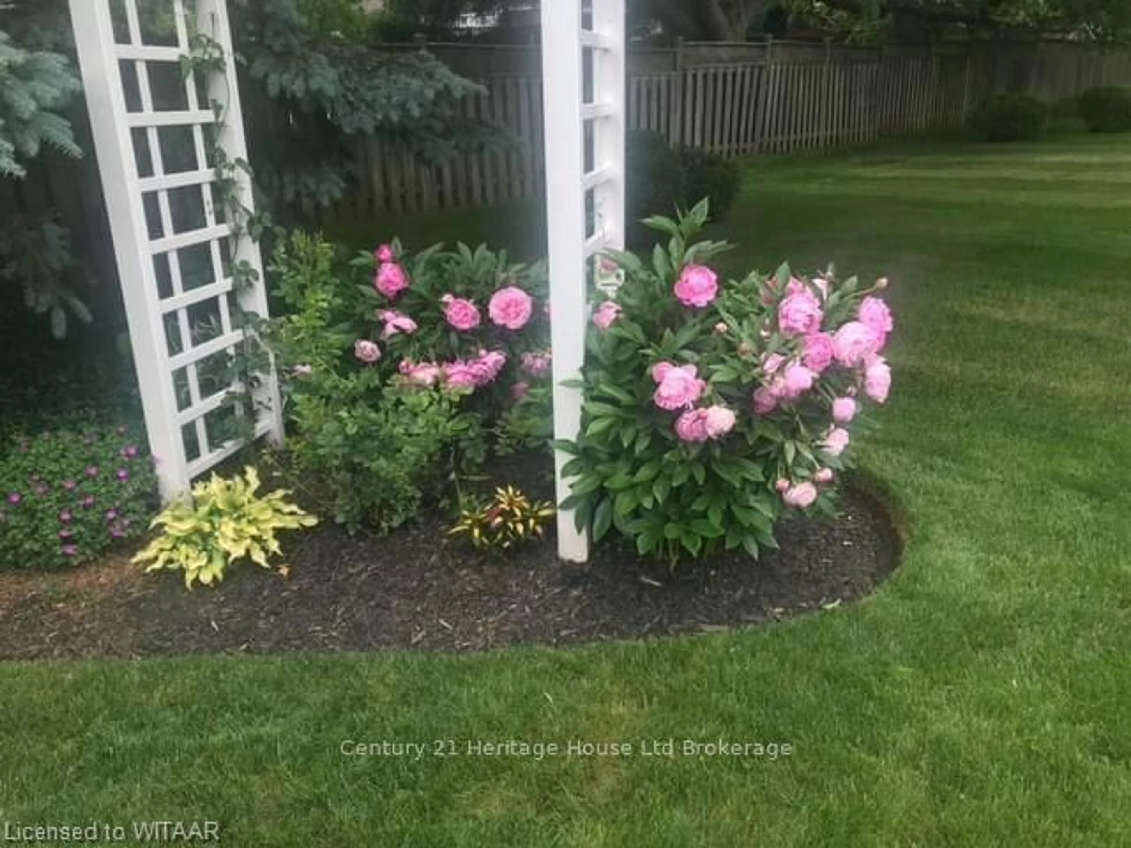 A pic from exterior of the house or condo, the fenced backyard for 9 BRASHER Dr, Tillsonburg Ontario N4G 5T2