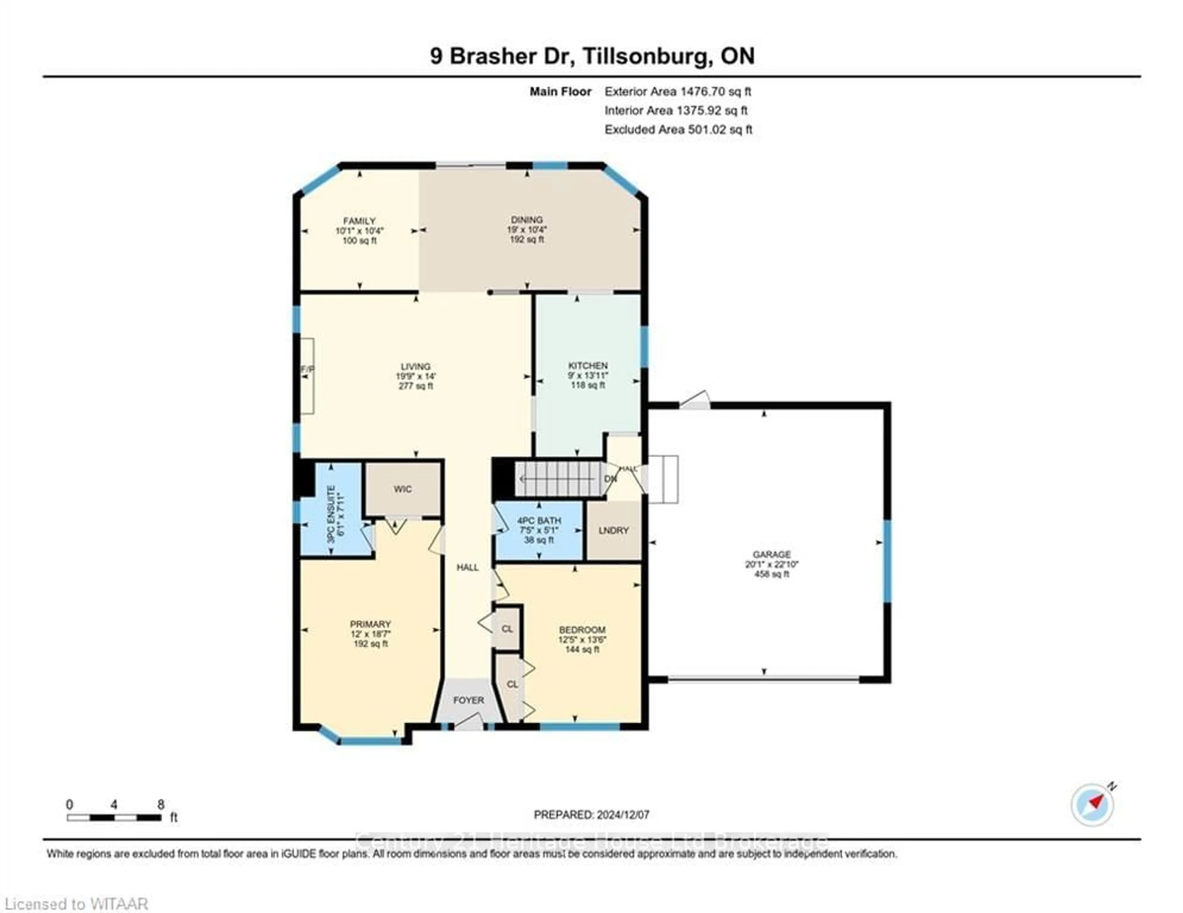 Floor plan for 9 BRASHER Dr, Tillsonburg Ontario N4G 5T2