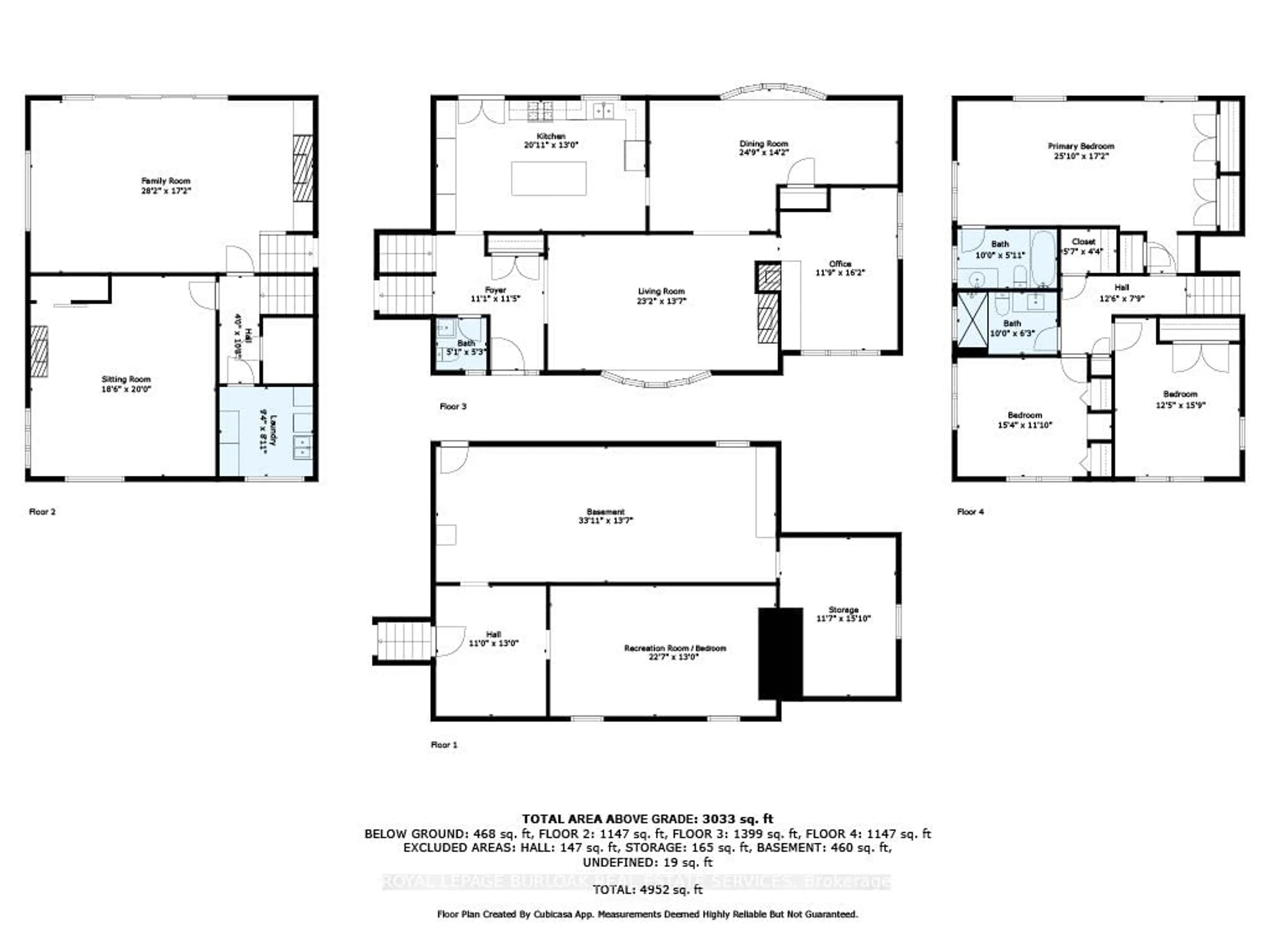 Floor plan for 112 Hillcrest Ave, Hamilton Ontario L9H 4X3