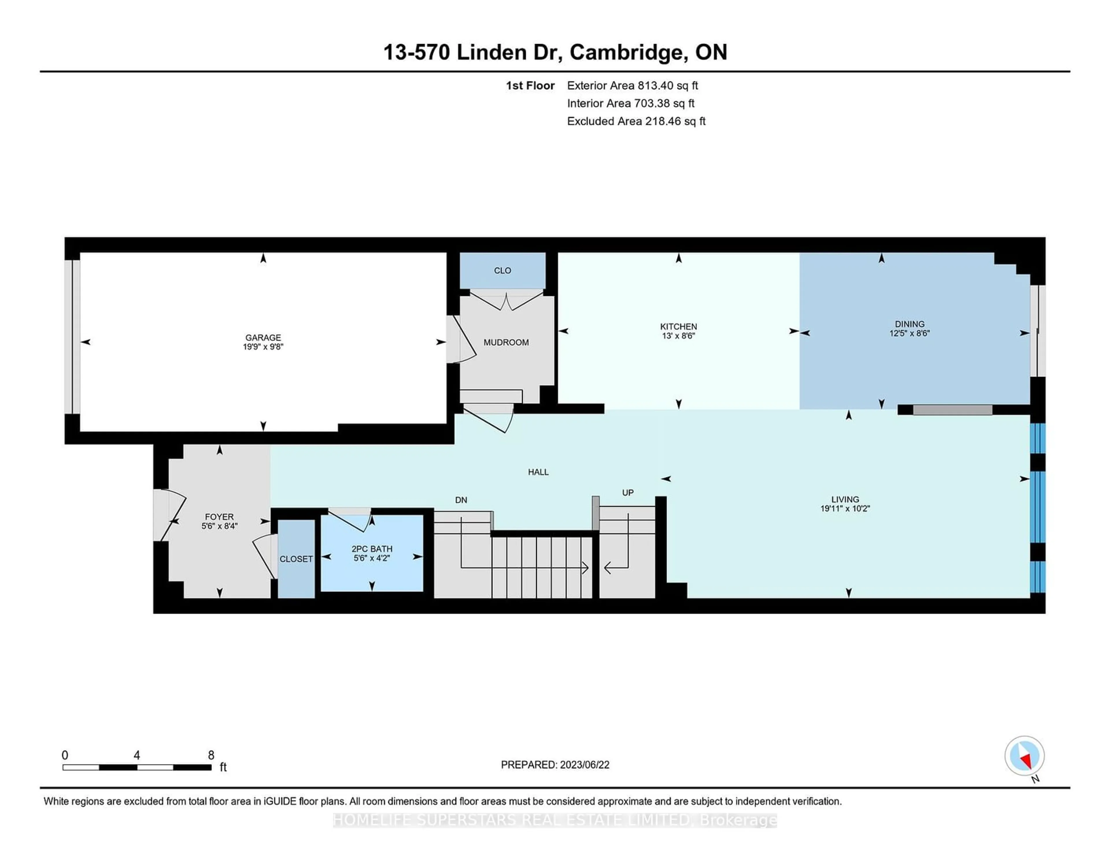 Floor plan for 570 Linden Dr #13, Cambridge Ontario N3H 5L5