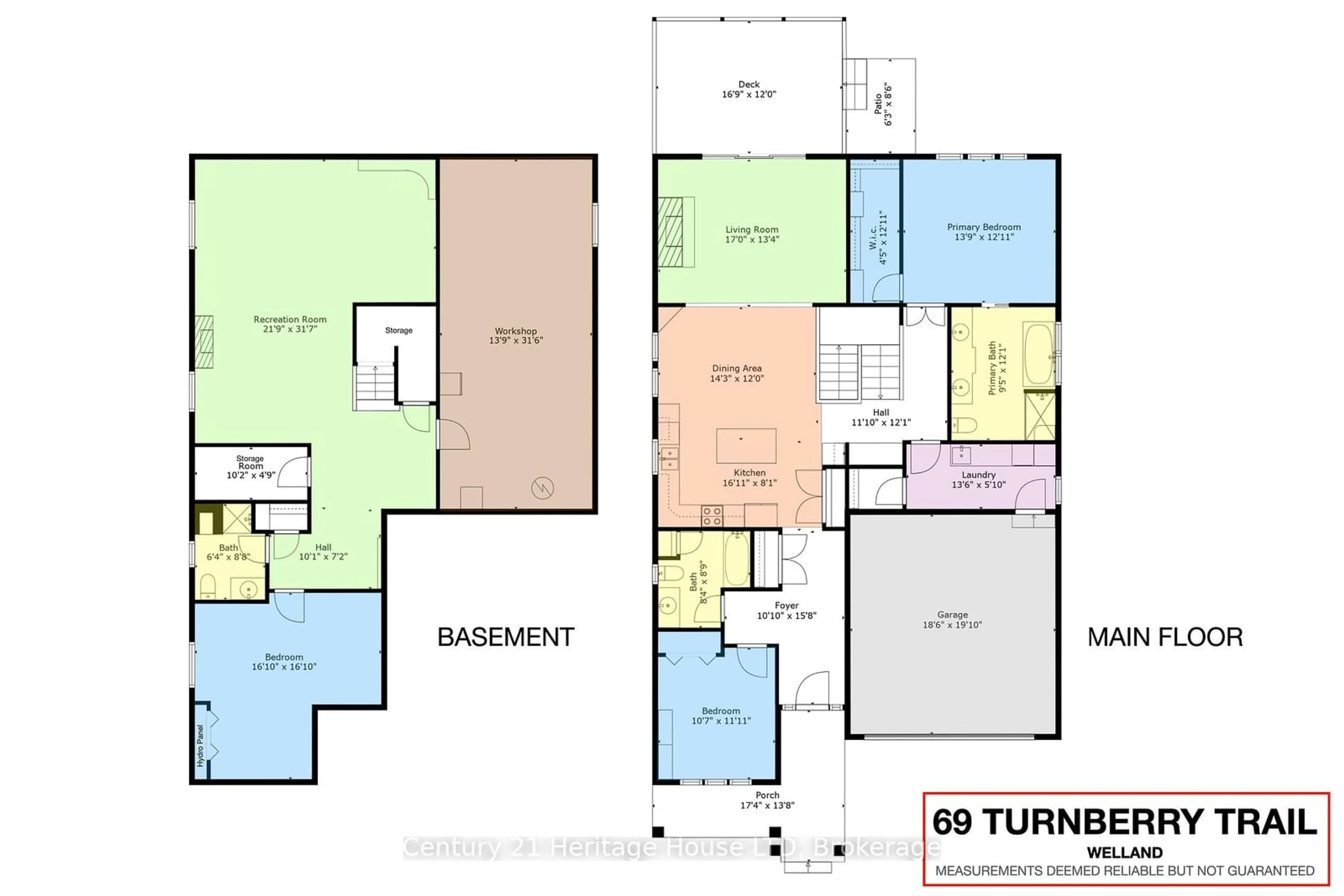 Floor plan for 69 Turnberry Tr, Welland Ontario L3B 0B7