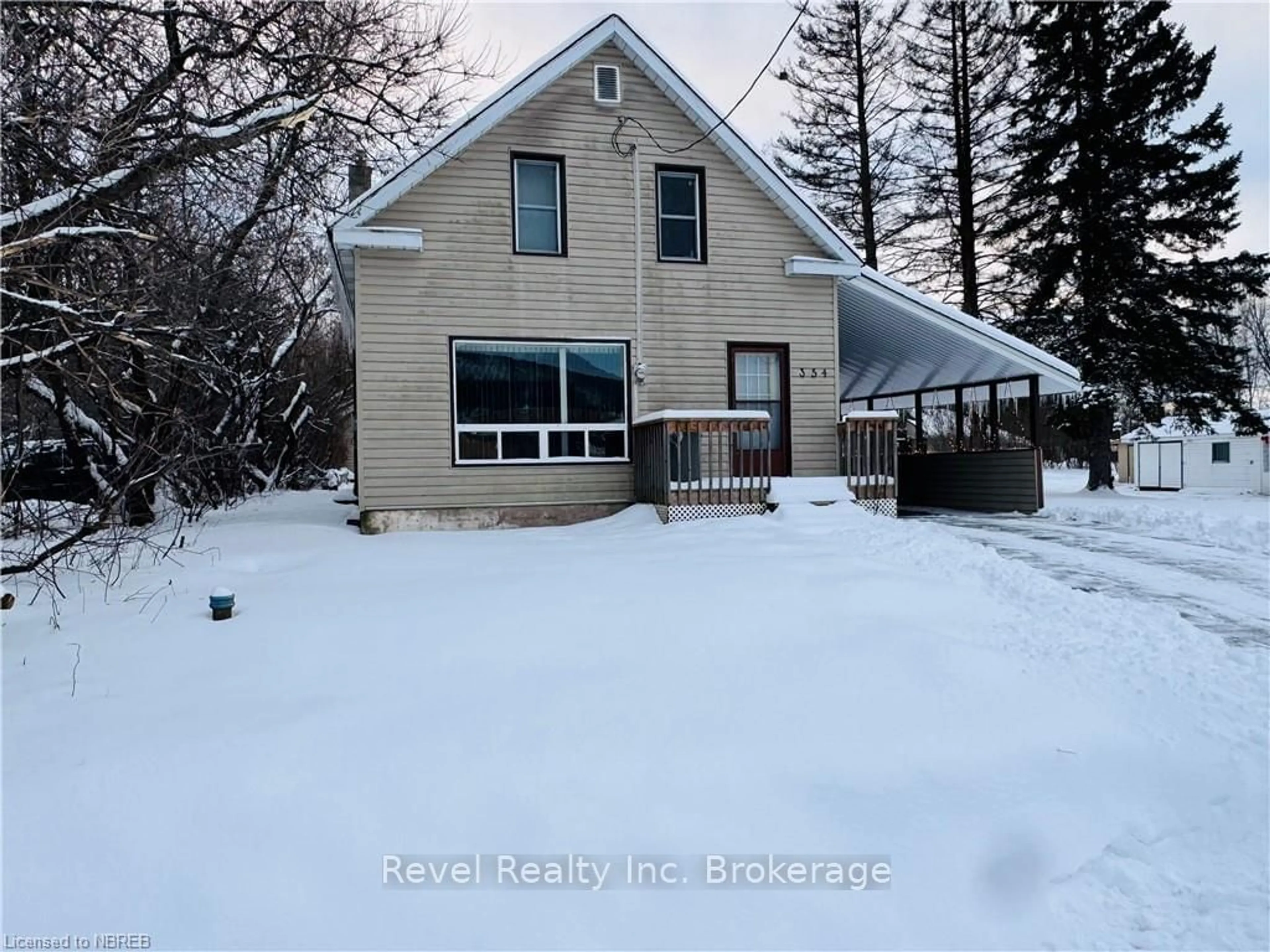 Frontside or backside of a home, cottage for 354 POPLAR St, Mattawa Ontario P0H 1V0