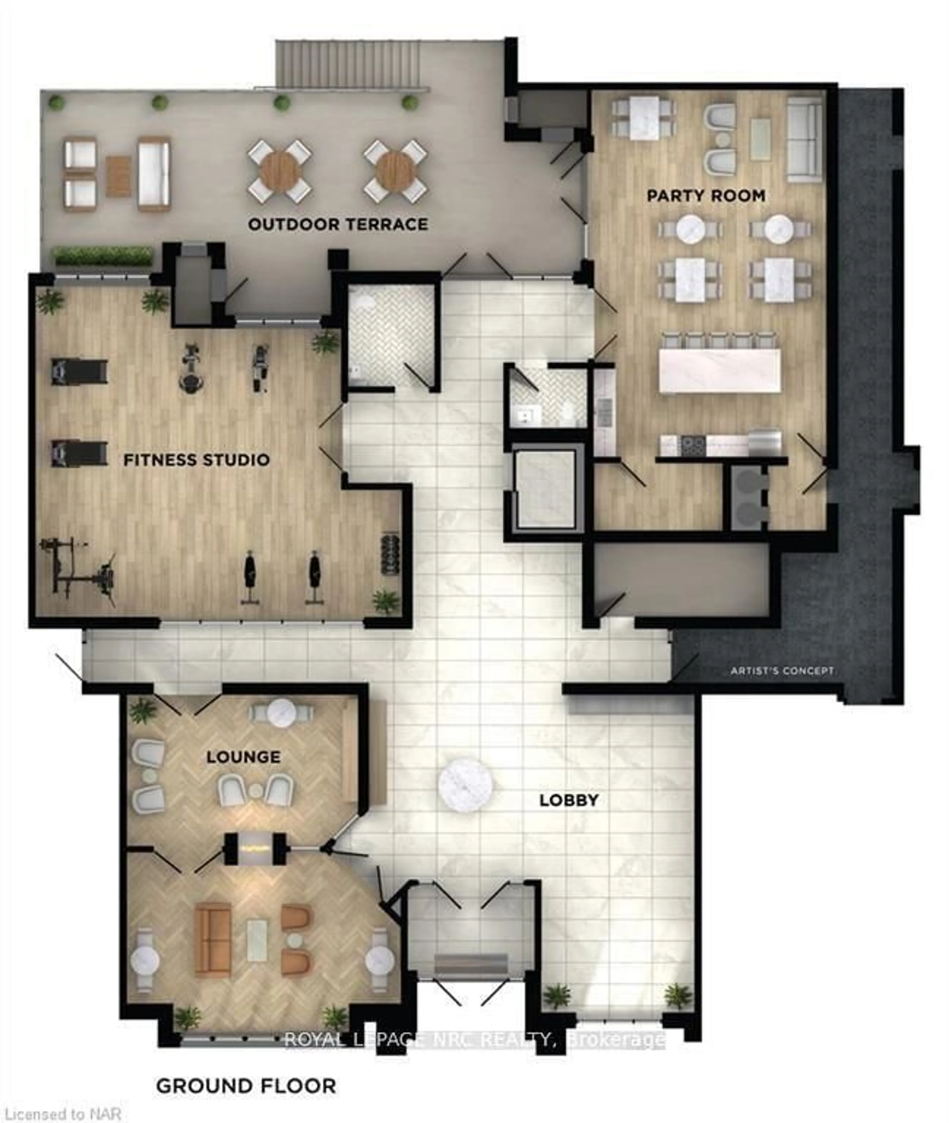 Floor plan for 2 Arbourvale Common #104, St. Catharines Ontario L2T 2Z9