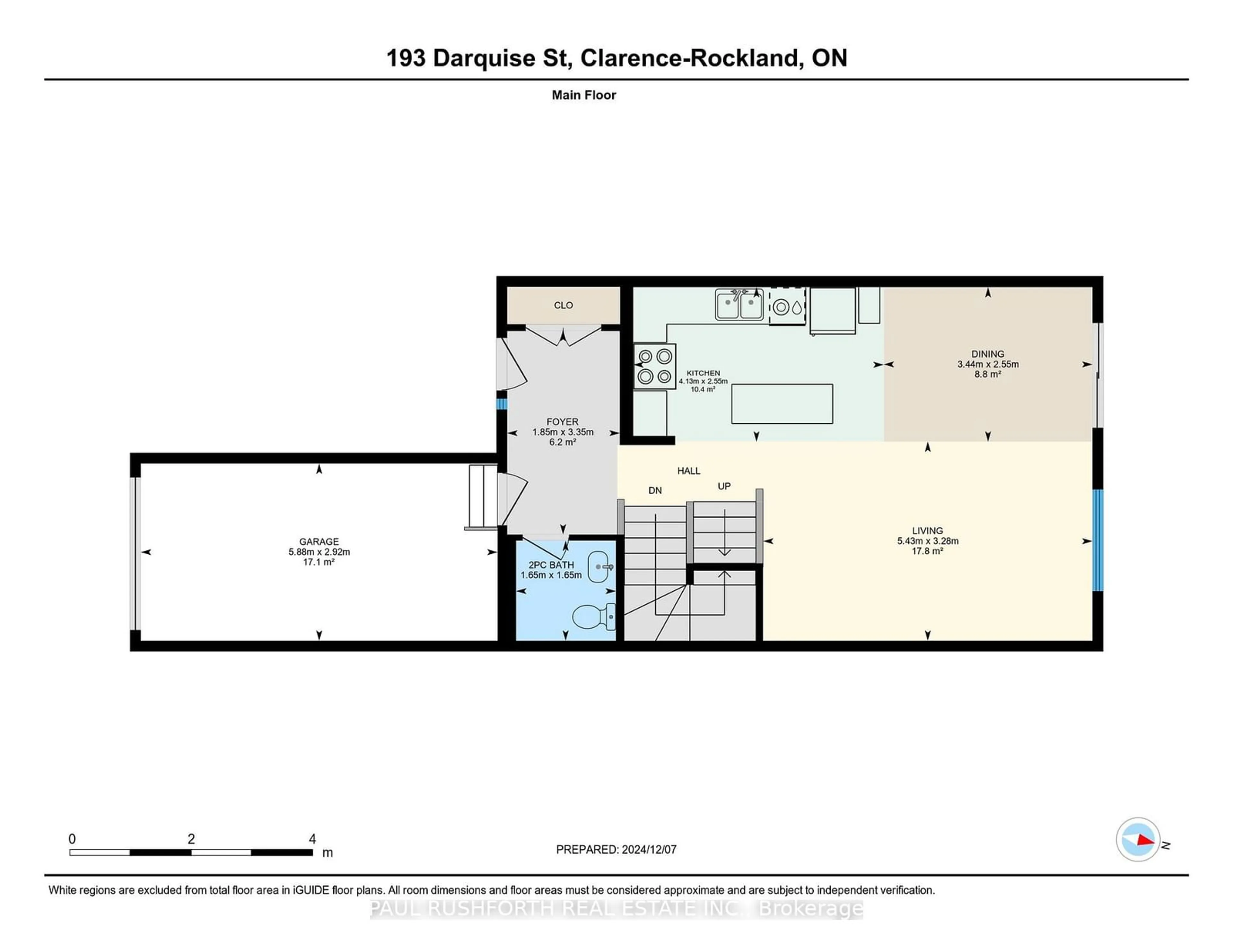 Floor plan for 193 DARQUISE St, Clarence-Rockland Ontario K4K 0M2