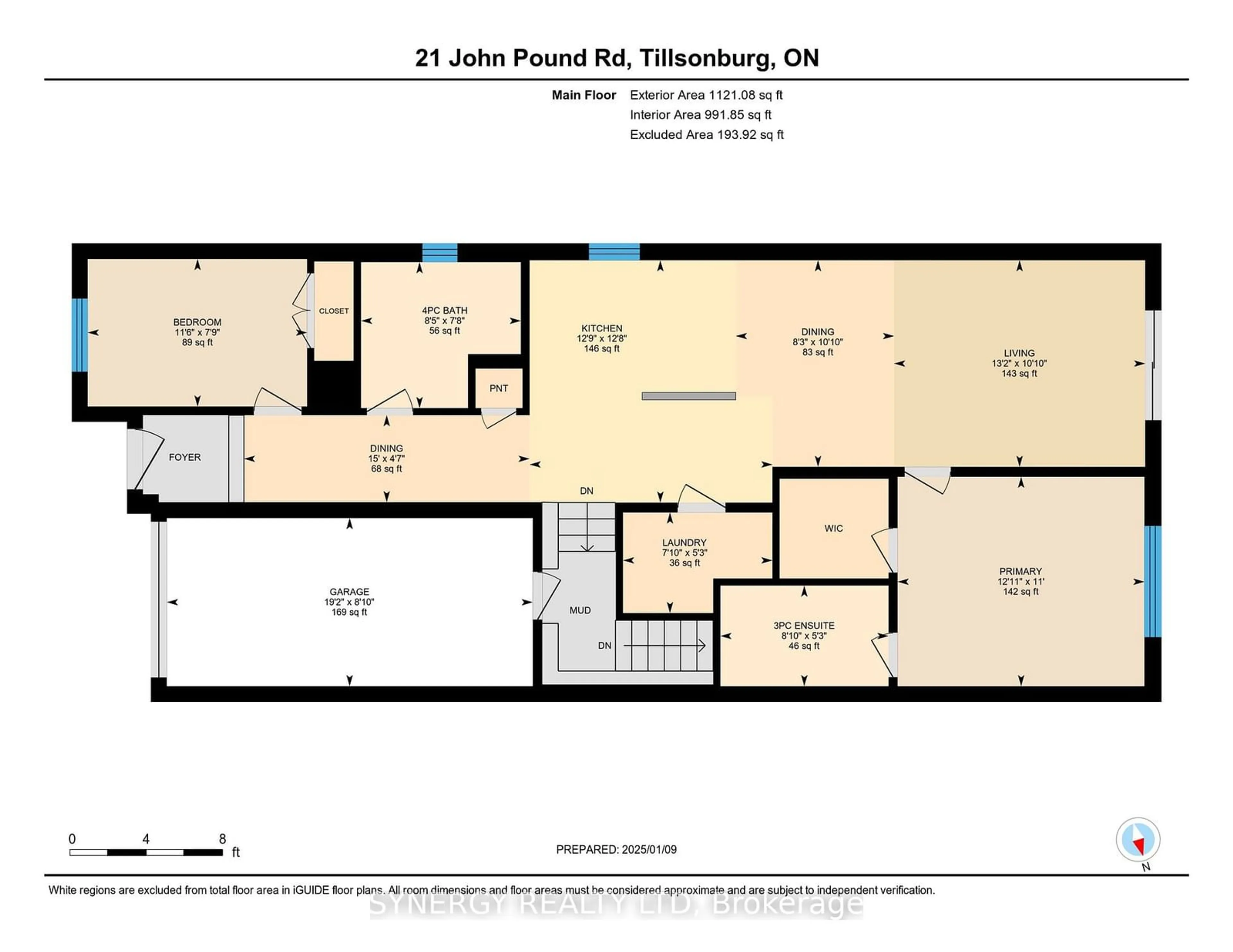Floor plan for 21 JOHN POUND Rd, Tillsonburg Ontario N4G 5X3