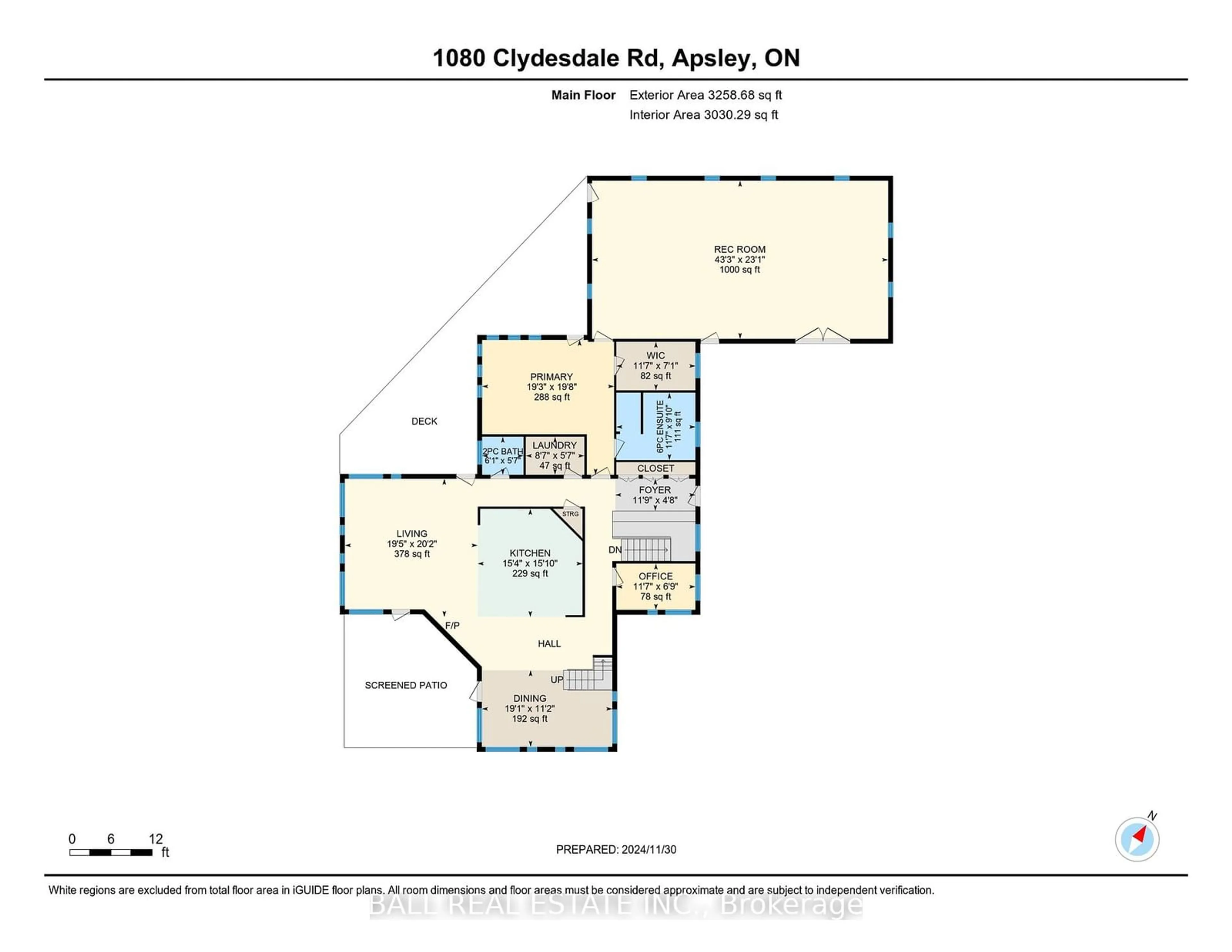 Floor plan for 1080 Clydesdale Rd, North Kawartha Ontario K0L 1A0