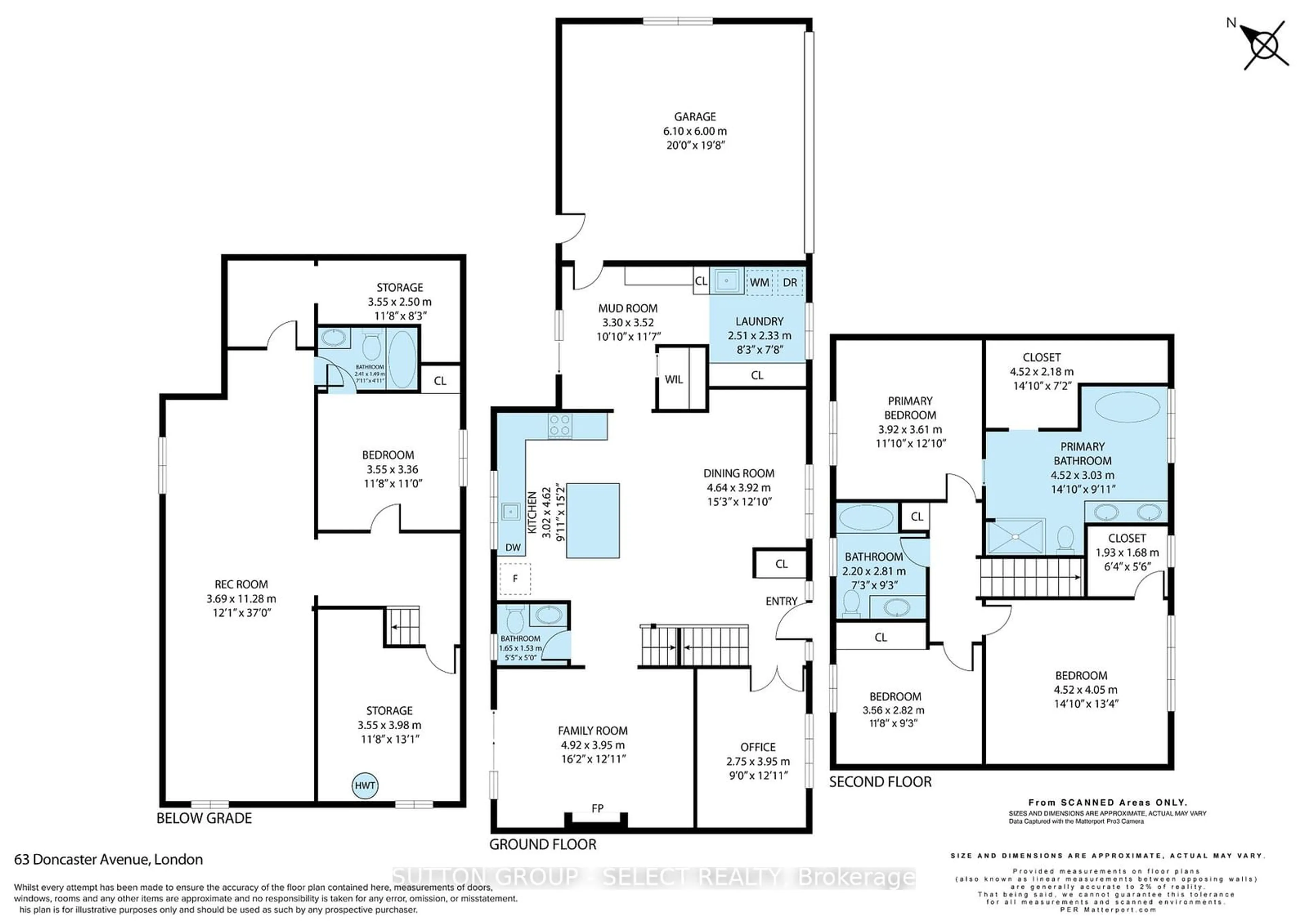 Floor plan for 63 Doncaster Ave, London Ontario N6G 2A4