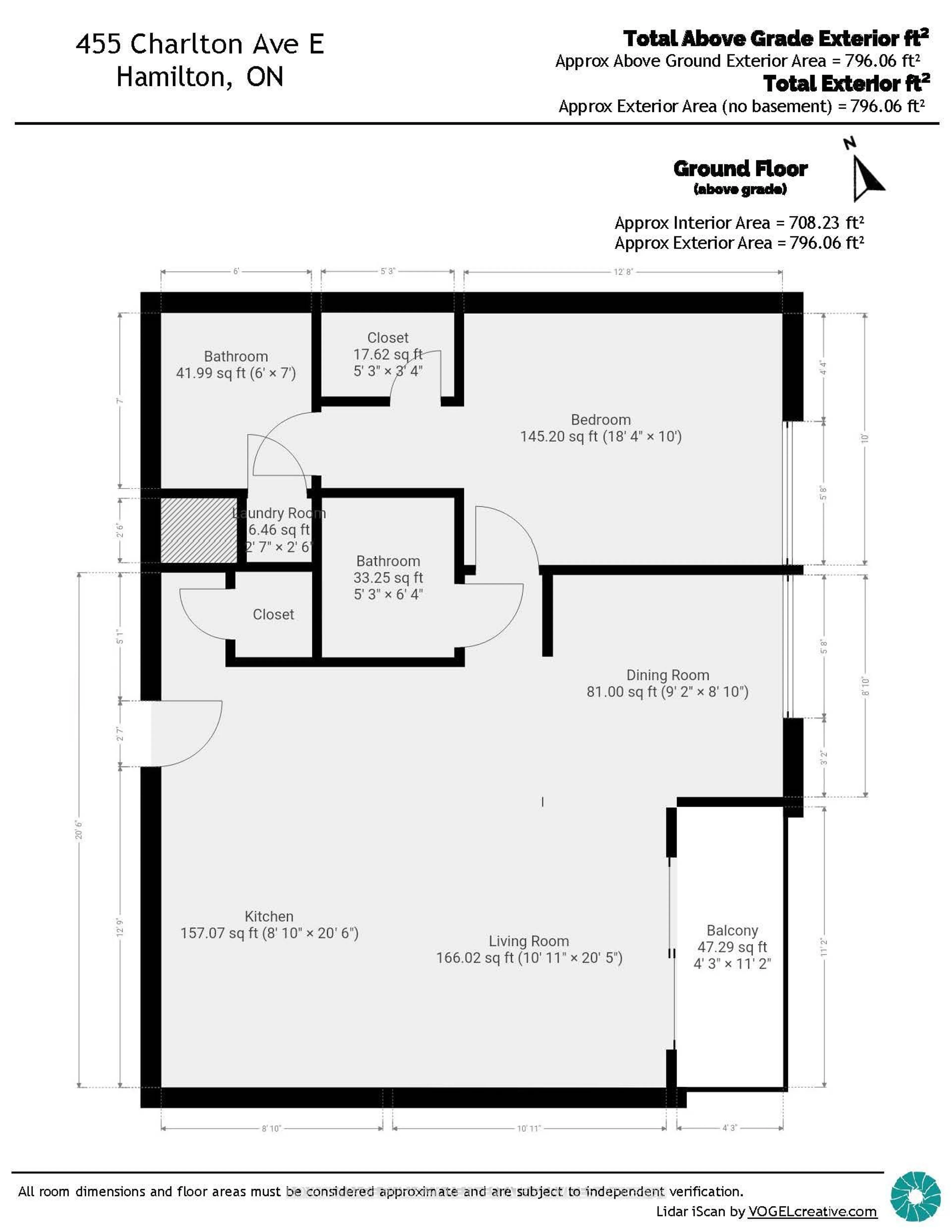 Floor plan for 455 Charlton Ave #206, Hamilton Ontario L8N 0B2