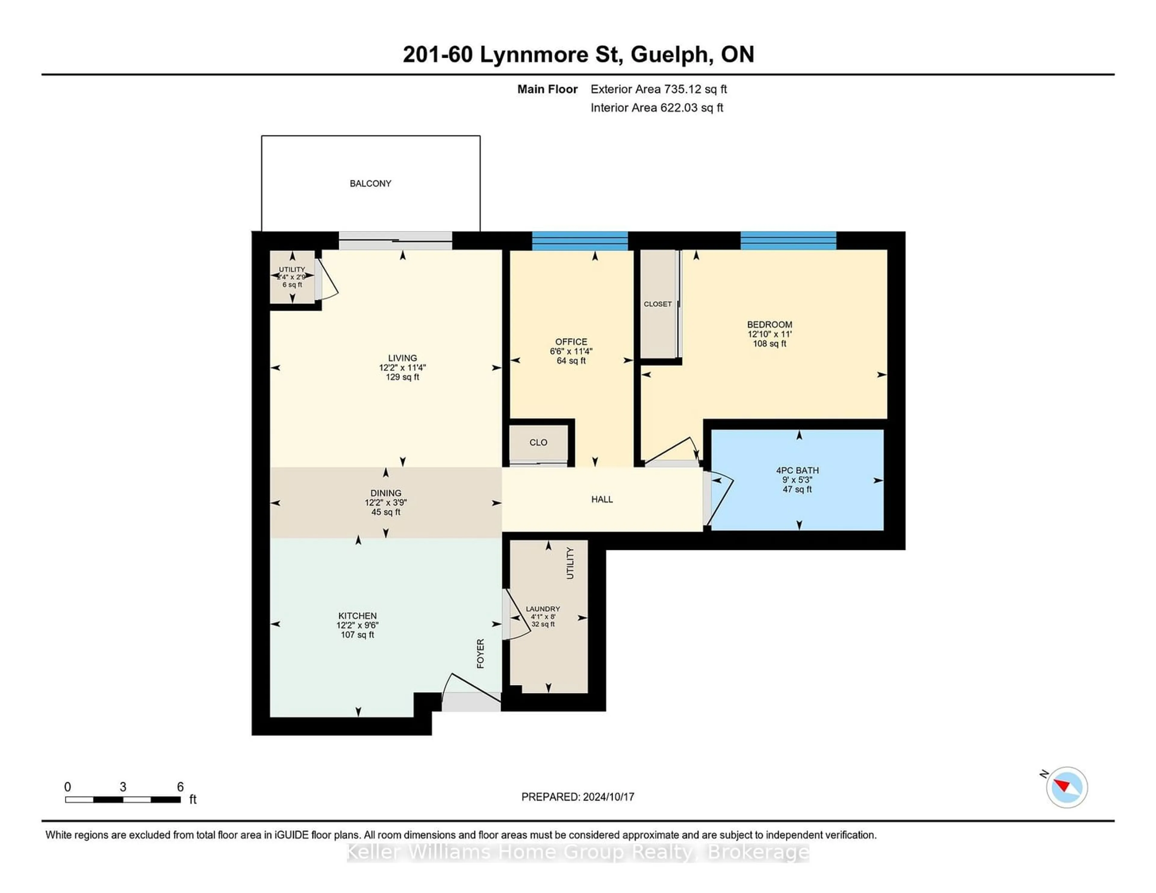 Floor plan for 60 Lynnmore St #201, Guelph Ontario N1L 0J8