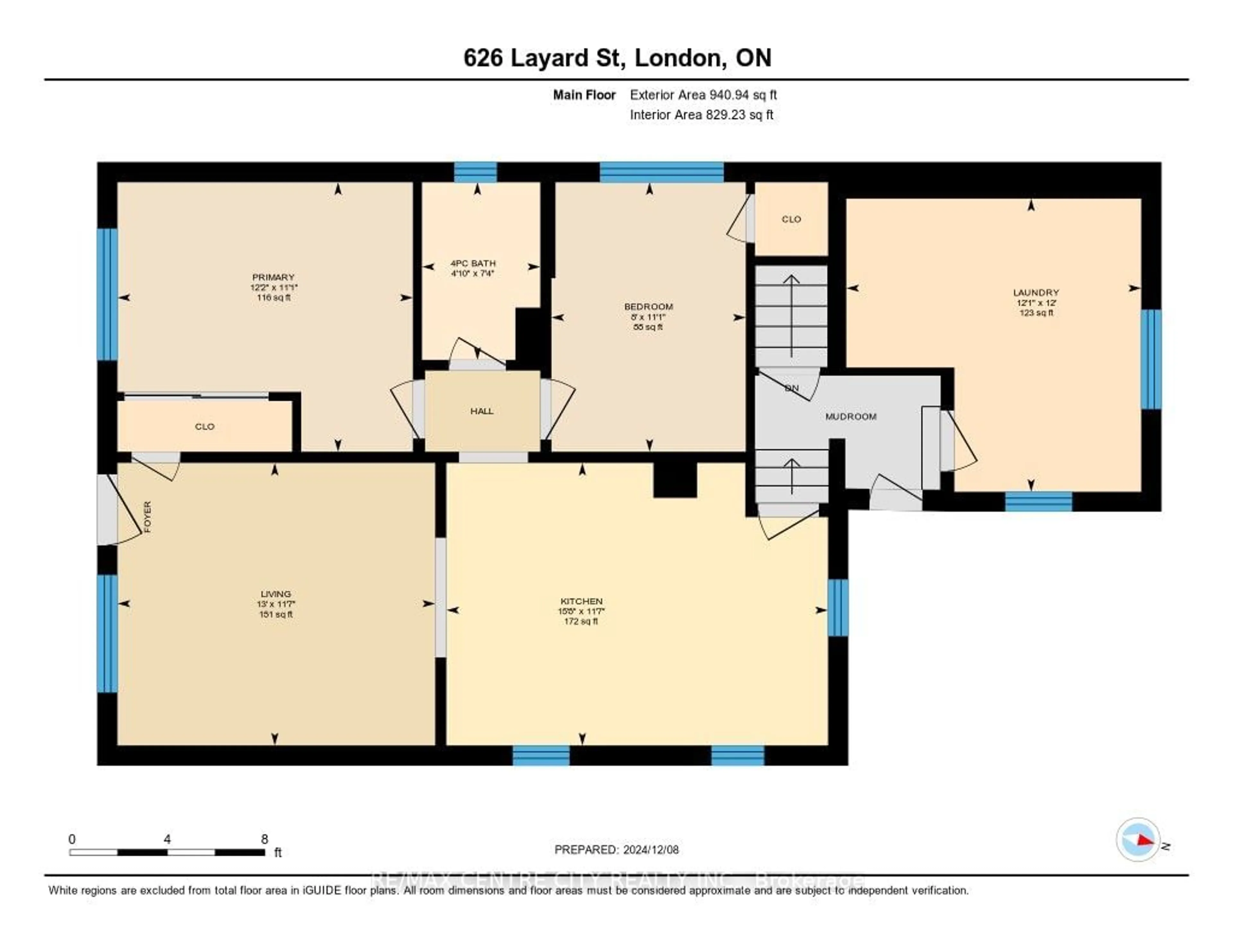 Floor plan for 626 Layard St, London Ontario N5Z 1L3