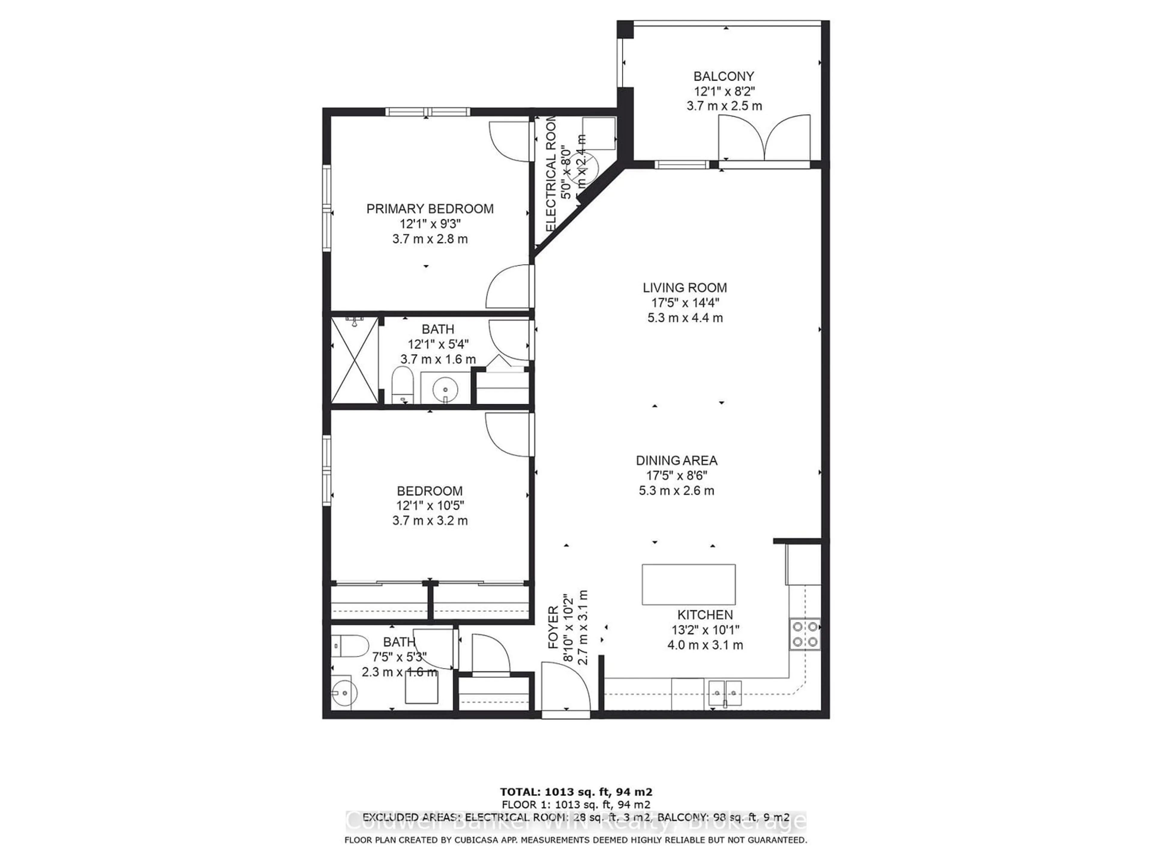 Floor plan for 401 Birmingham St #301, Wellington North Ontario N0G 2L2