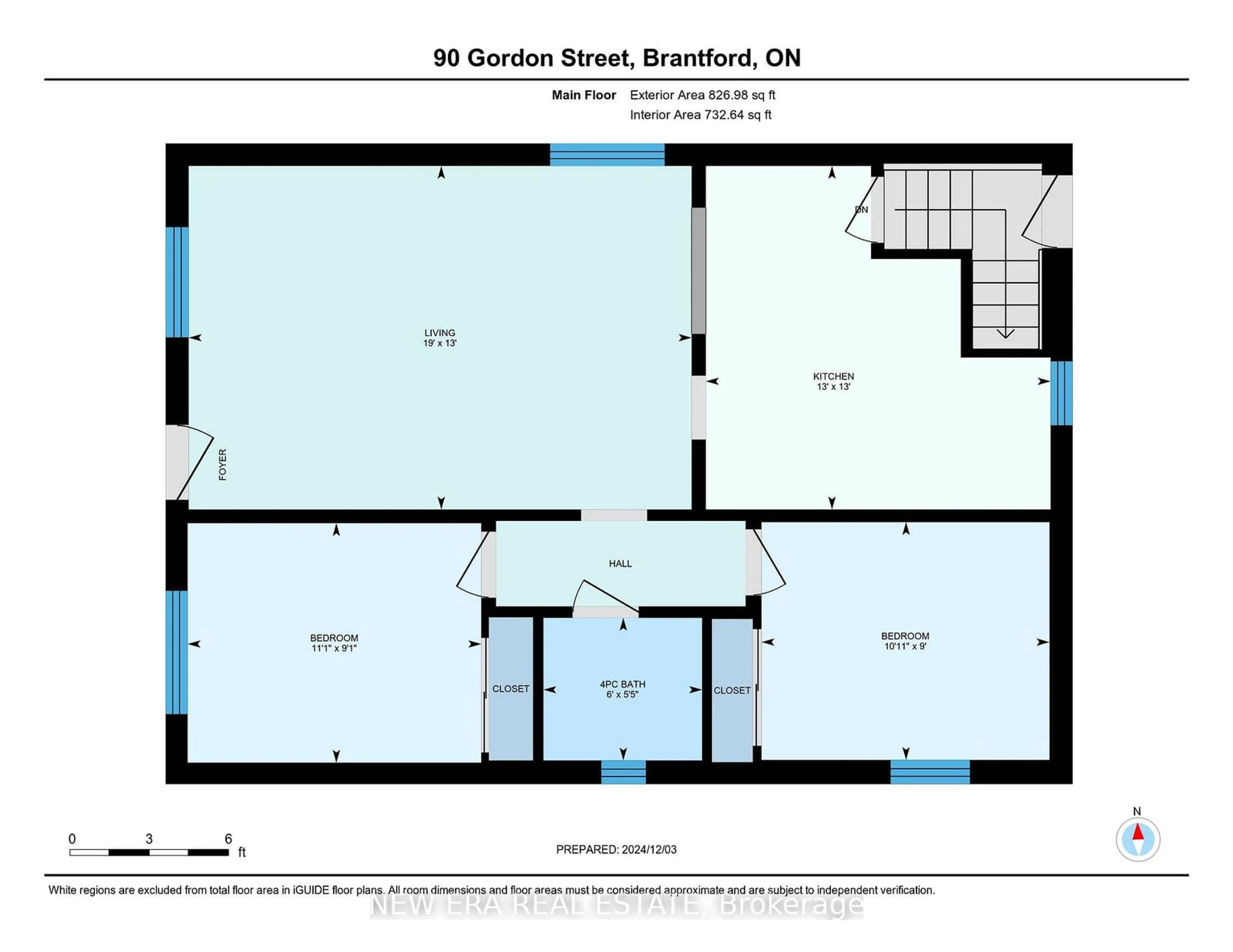 Floor plan for 90 Gordon St, Brantford Ontario N3S 2N4