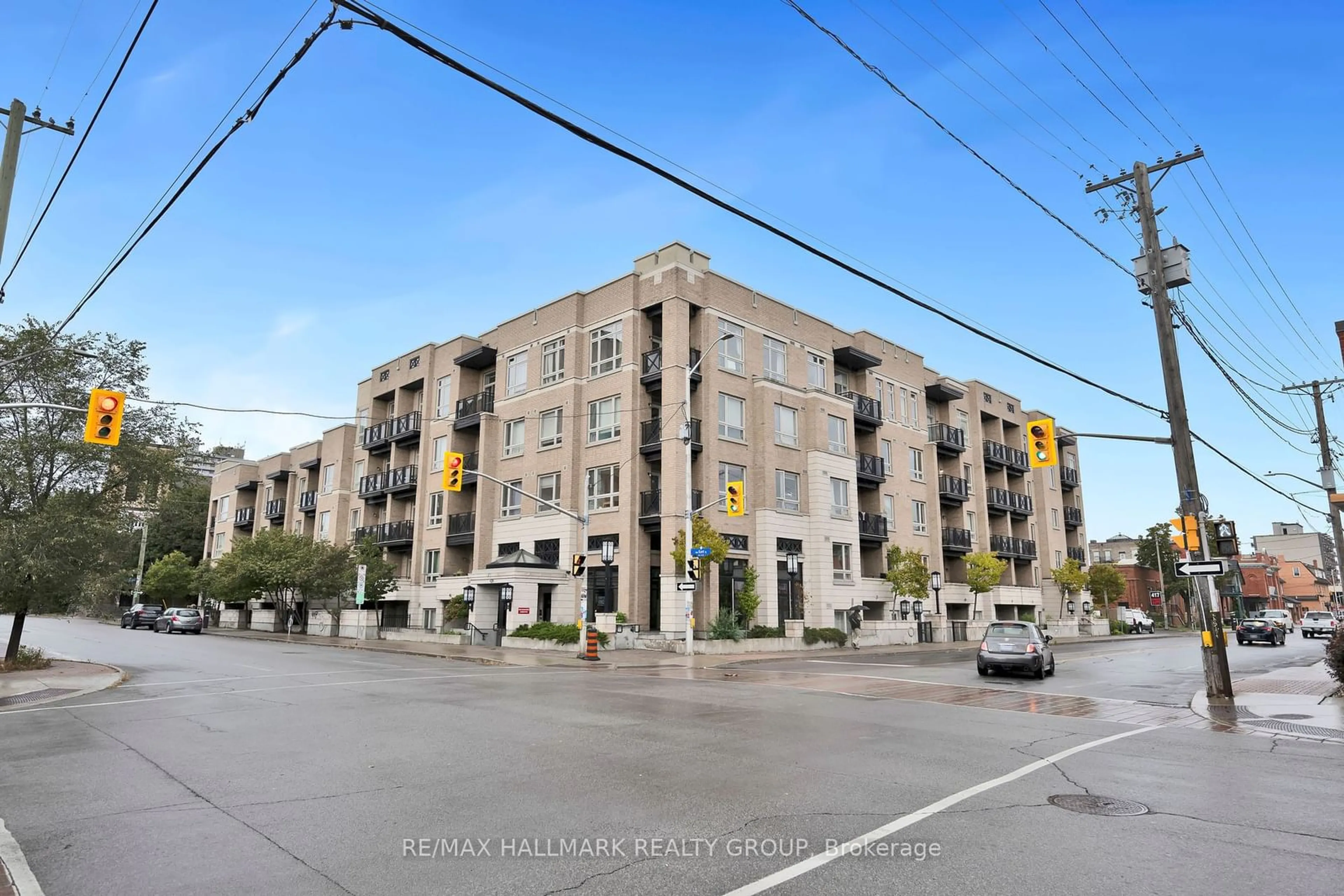 A pic from exterior of the house or condo, the street view for 429 Kent St #114, Ottawa Centre Ontario K2P 1B5