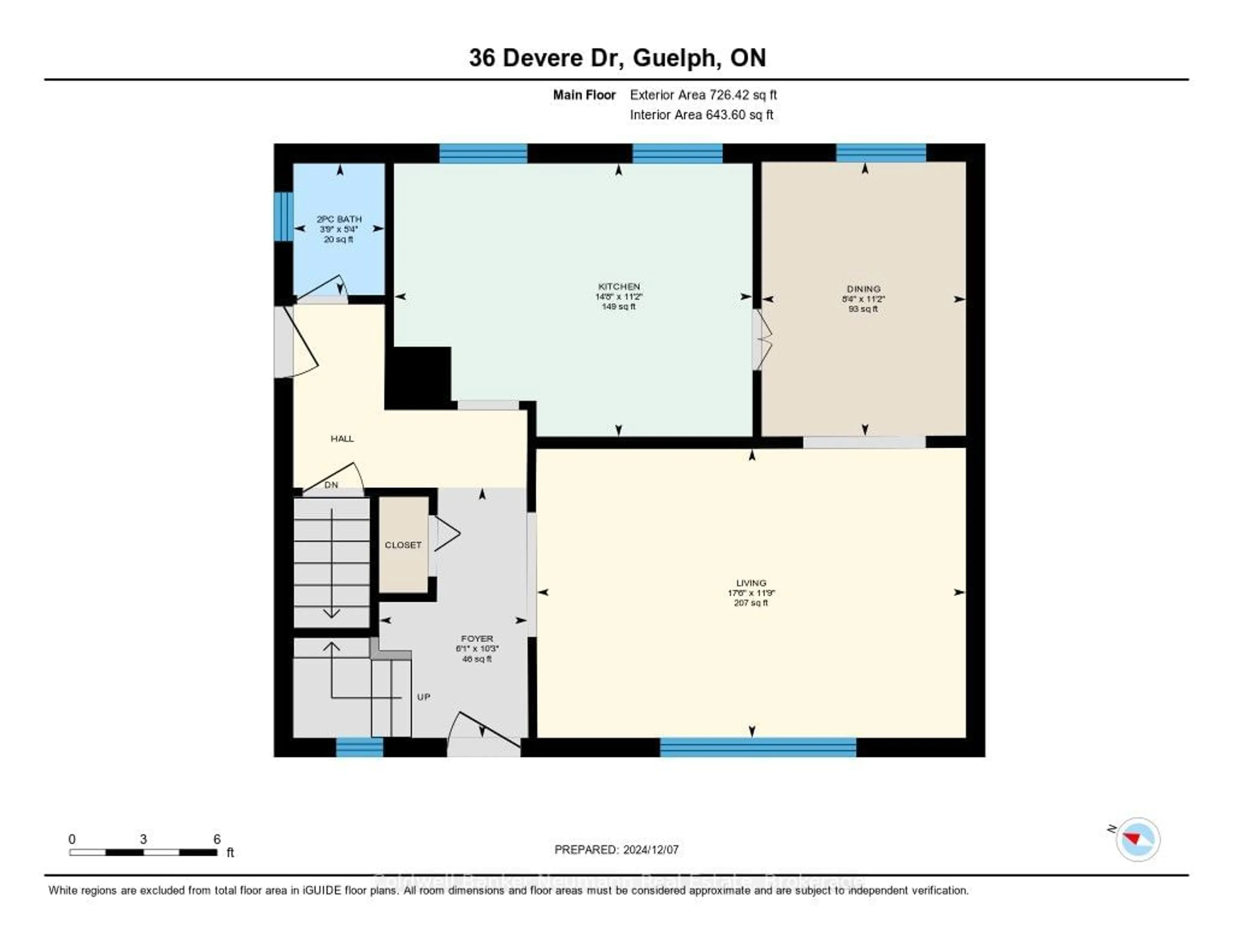 Floor plan for 36 Devere Dr, Guelph Ontario N1G 2S9