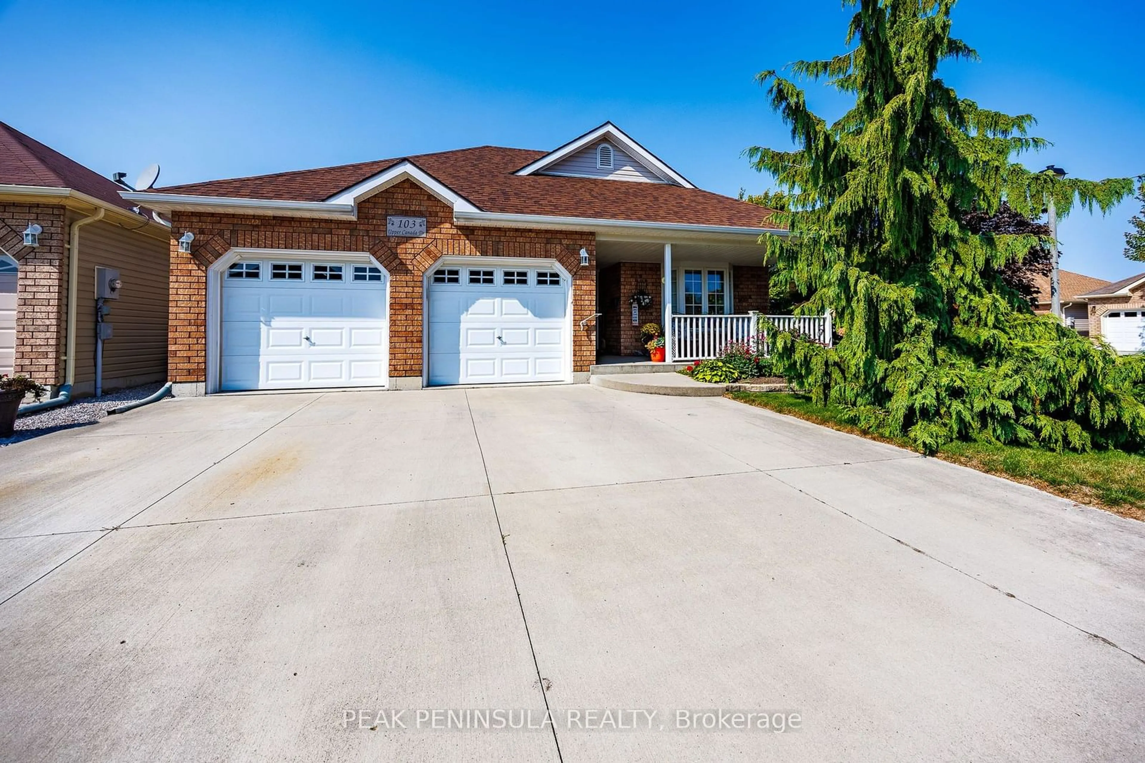 Frontside or backside of a home, the street view for 103 Upper Canada Dr, Norfolk Ontario N0E 1M0