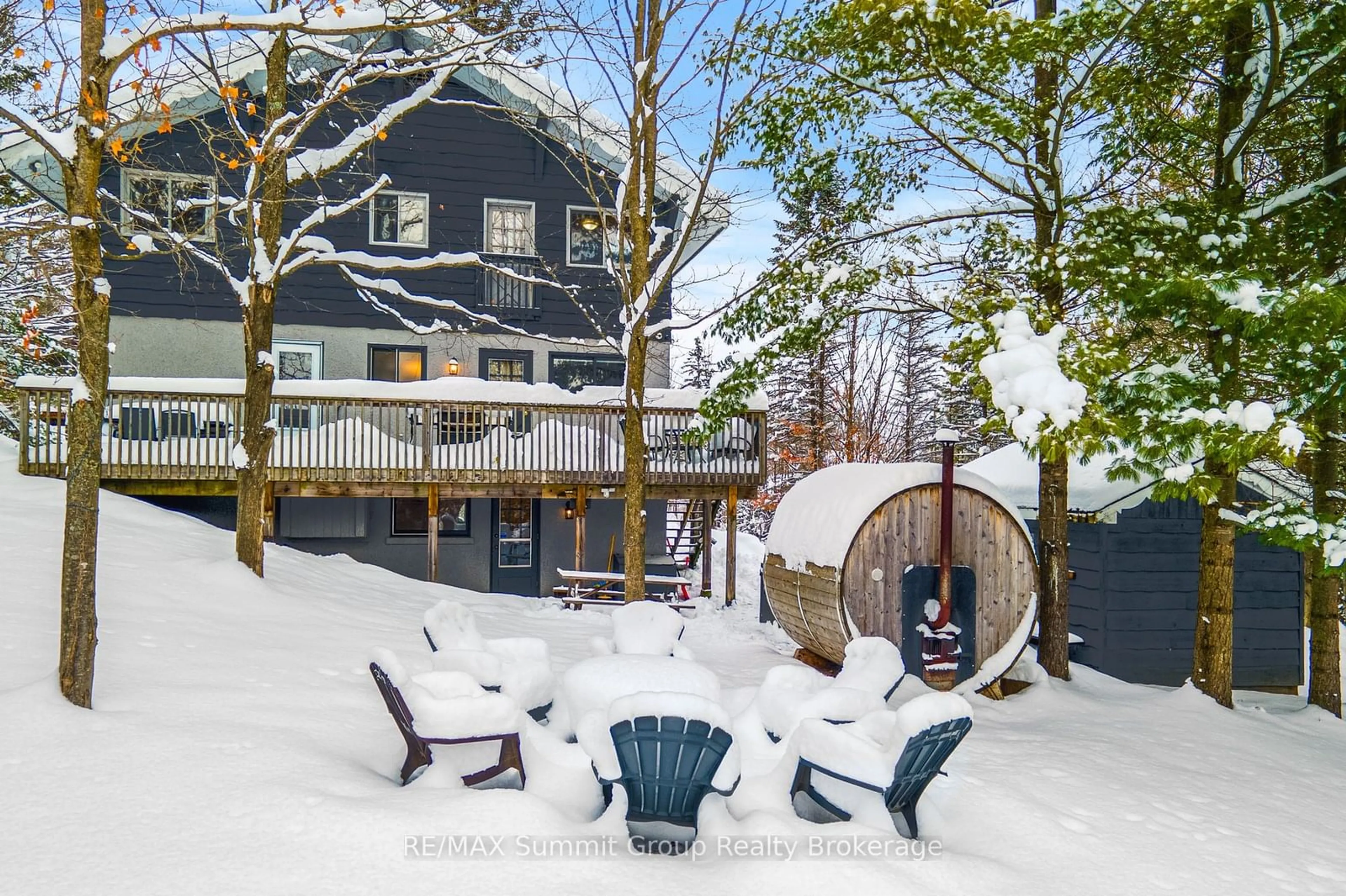 A pic from outside/outdoor area/front of a property/back of a property/a pic from drone, unknown for 144 Talisman Blvd, Grey Highlands Ontario N0C 1G0