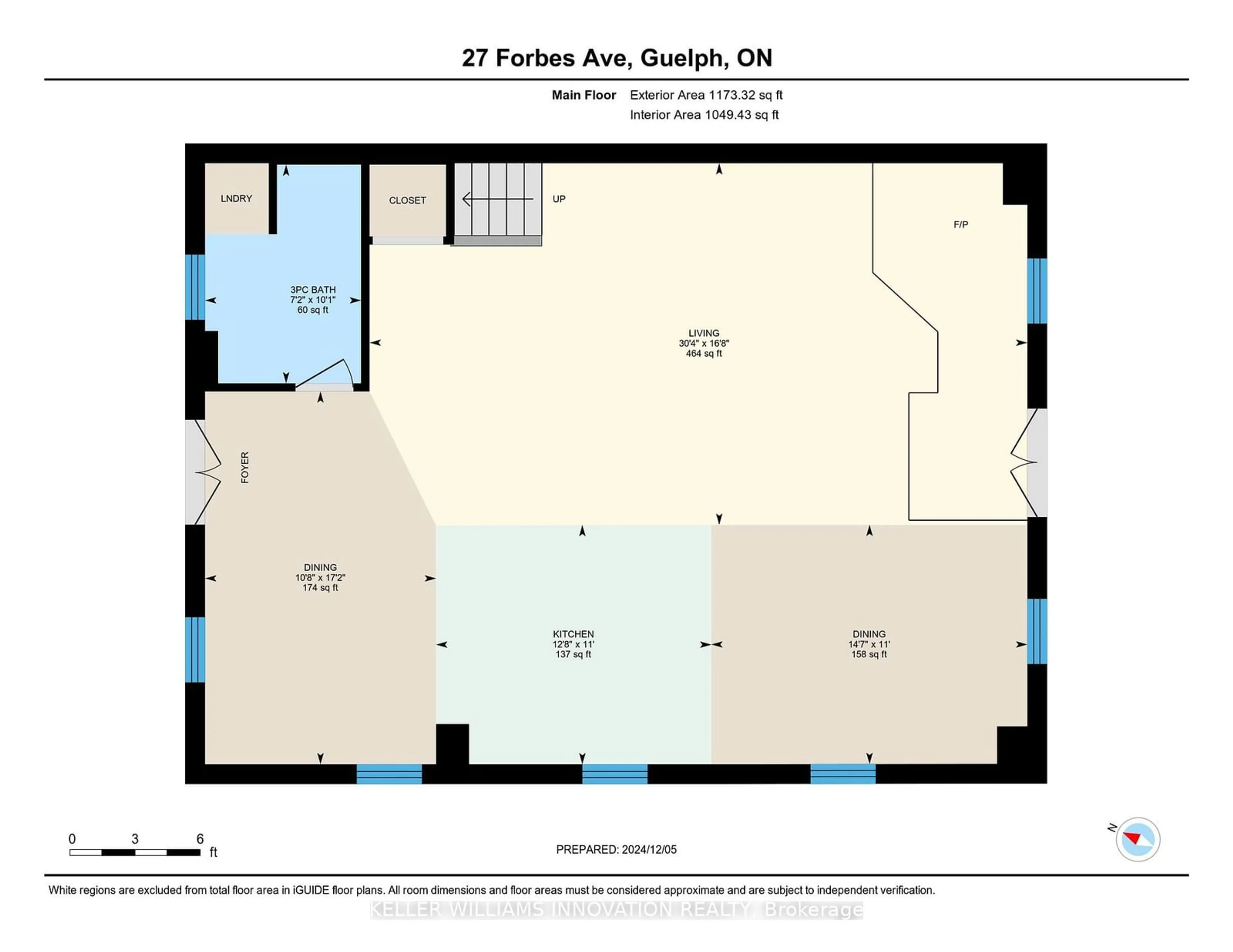 Floor plan for 27 Forbes Ave, Guelph Ontario N1G 1E2