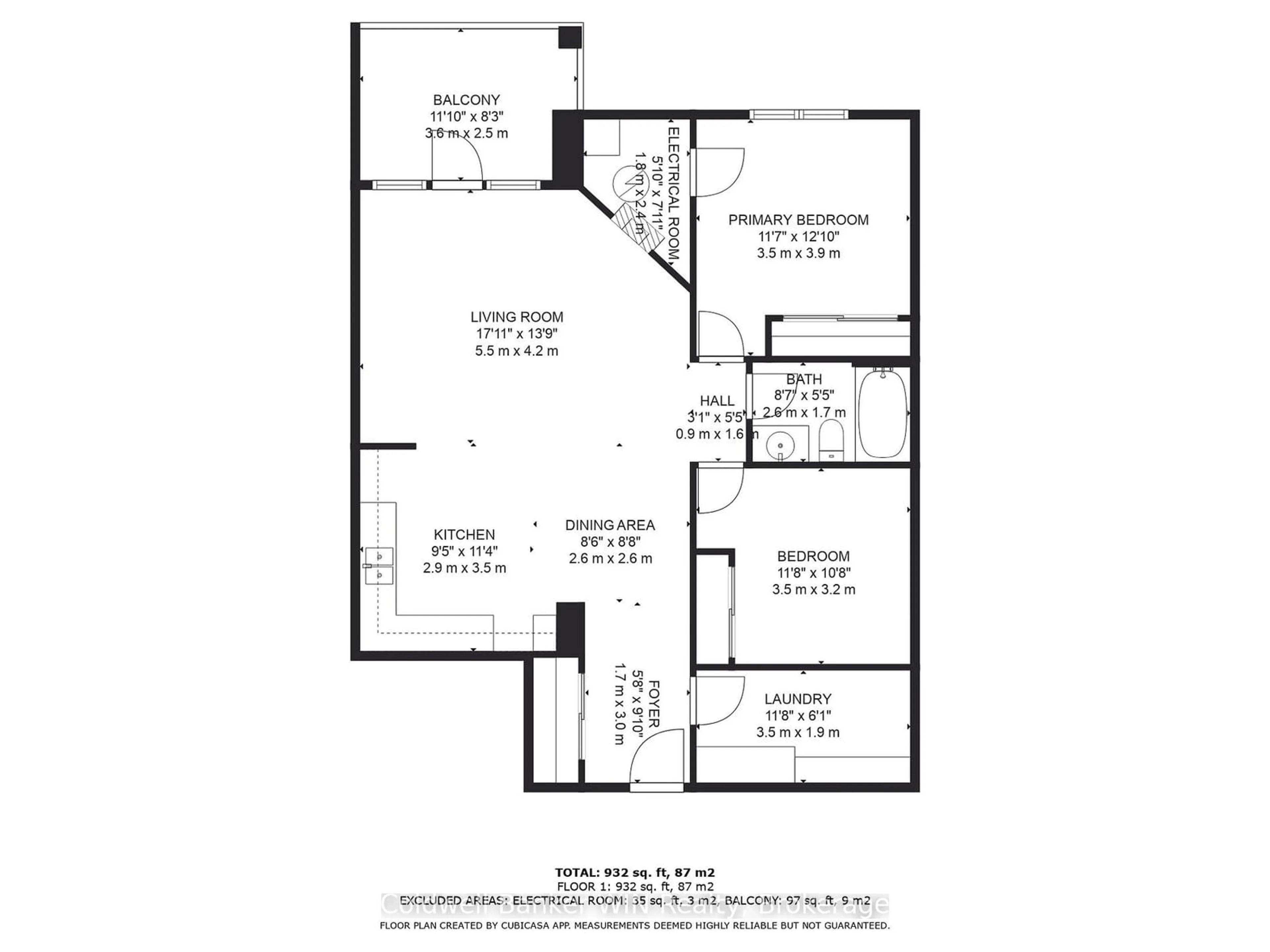 Floor plan for 401 Birmingham St #207, Wellington North Ontario N0G 2L2