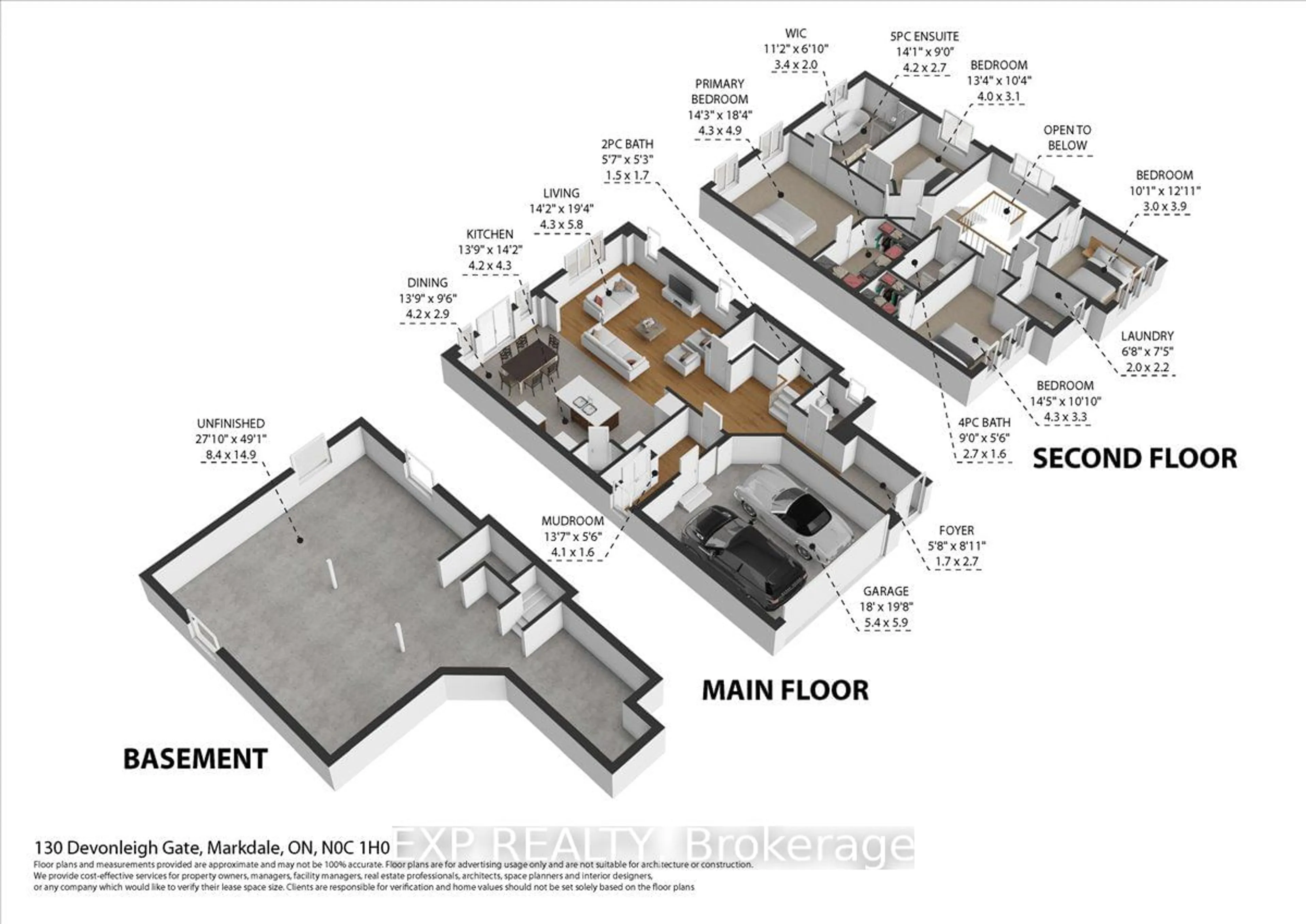 Floor plan for 130 Devonleigh Gate, Grey Highlands Ontario N0C 1H0