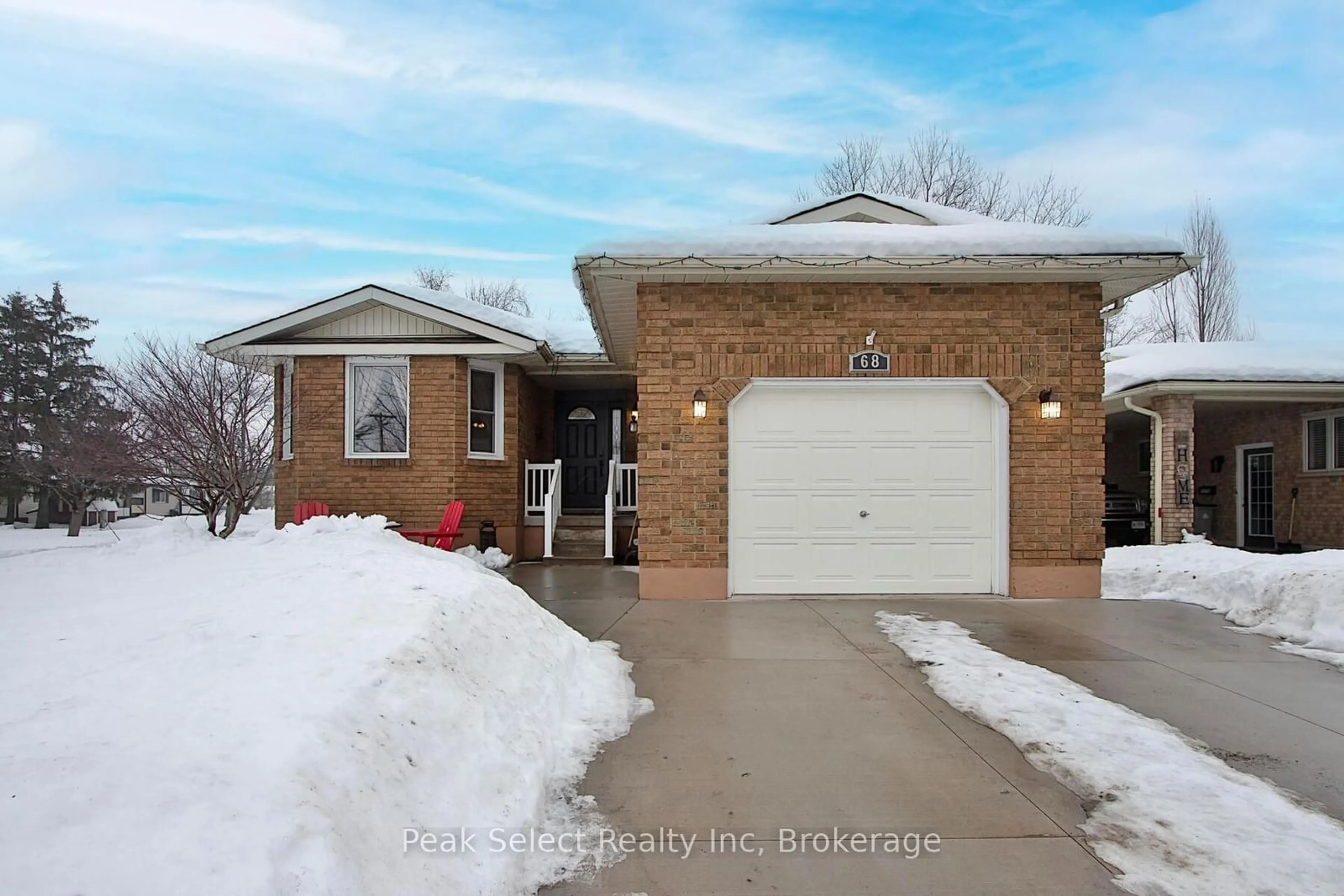 Home with brick exterior material, street for 68 Devon Dr, South Huron Ontario N0M 1S3