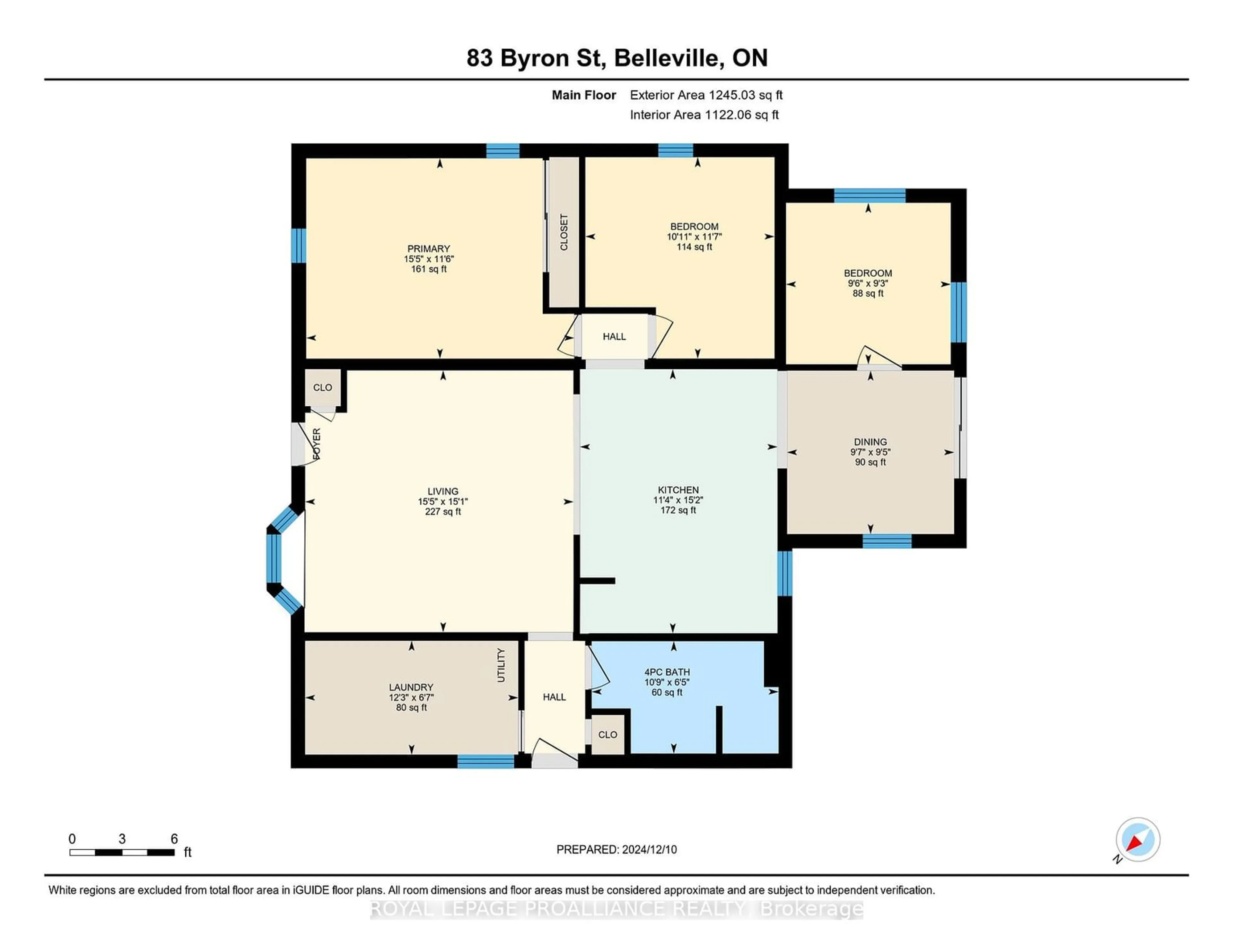 Floor plan for 83 Byron St, Belleville Ontario K8N 2W6