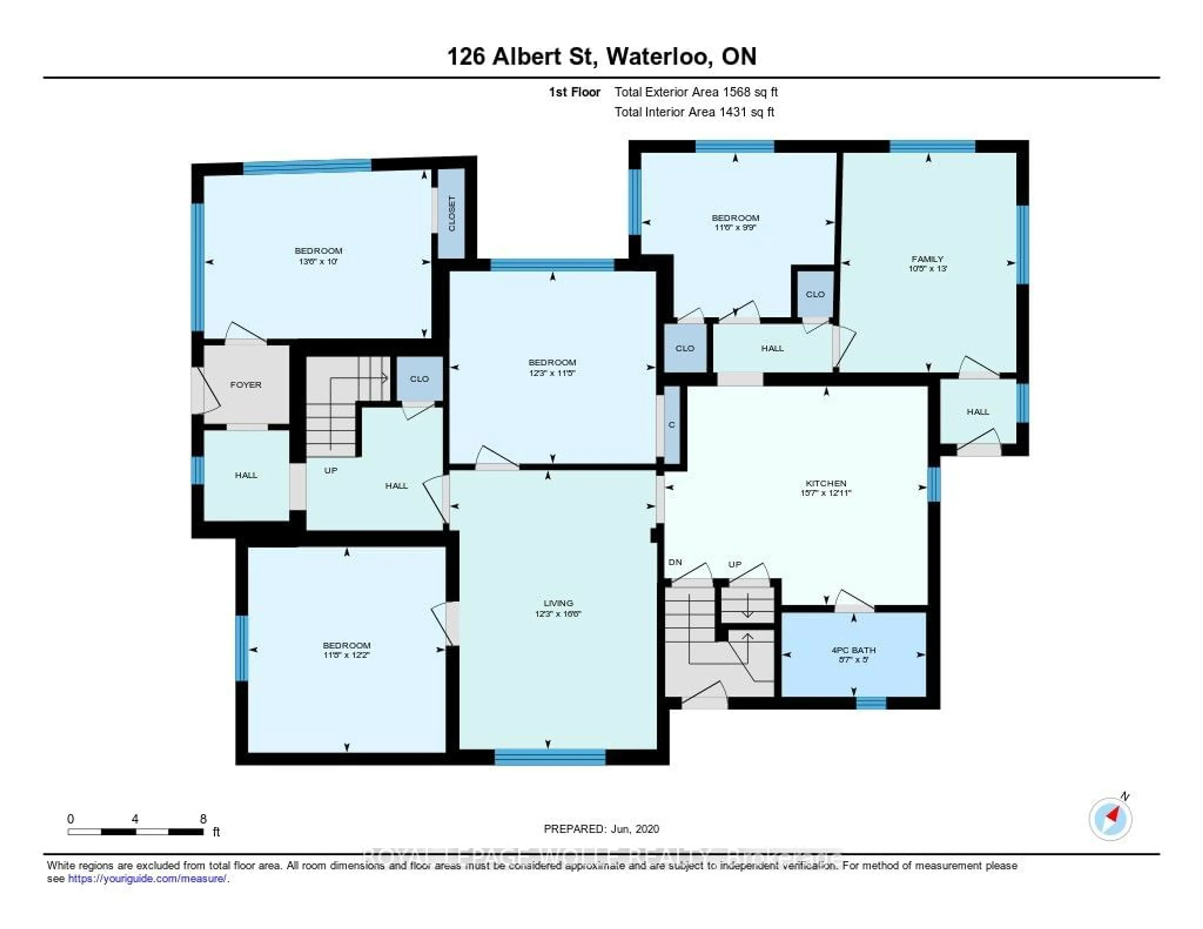 Floor plan for 126 Albert St, Waterloo Ontario N2L 3T1