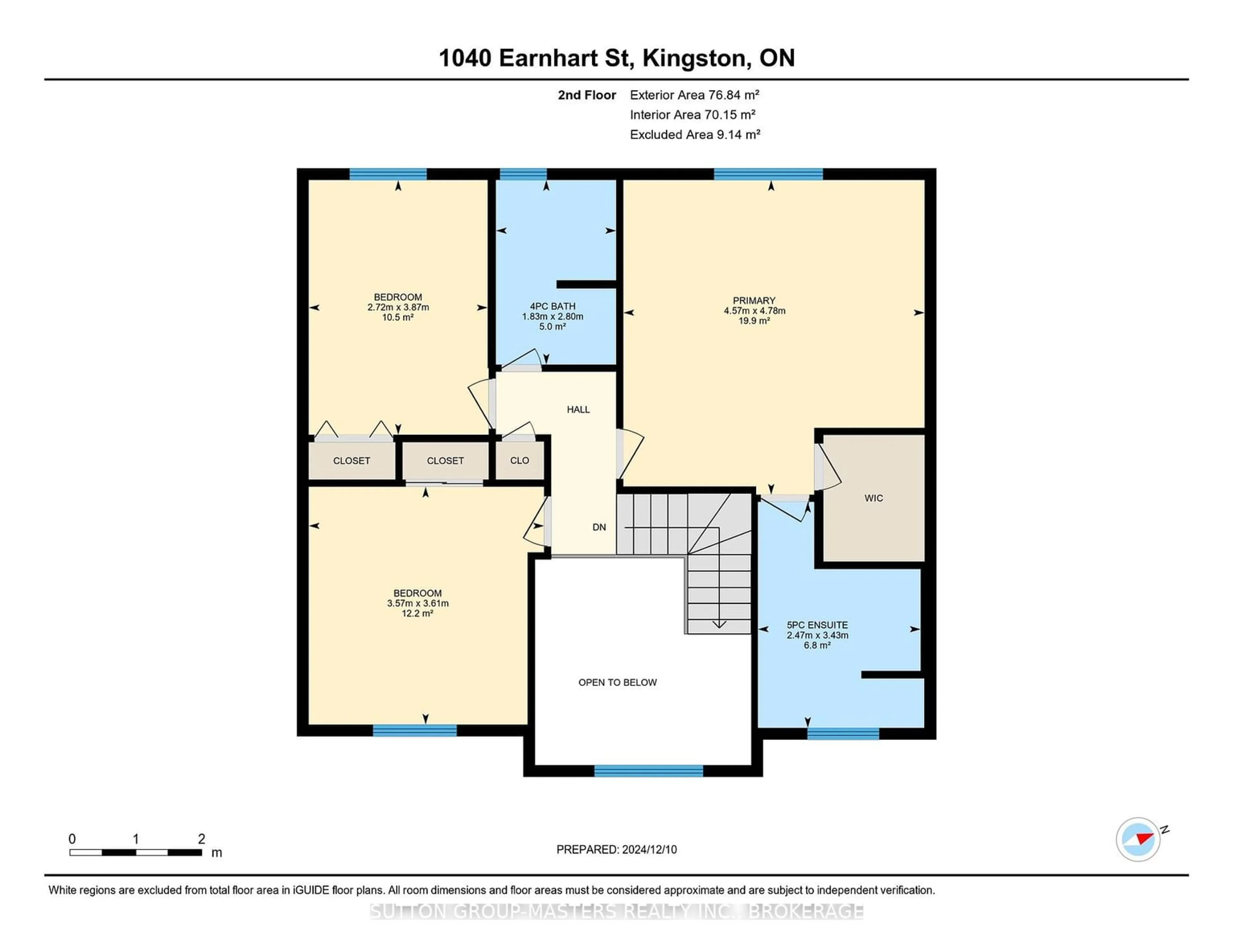 Floor plan for 1040 Earnhart St, Kingston Ontario K7P 3B9