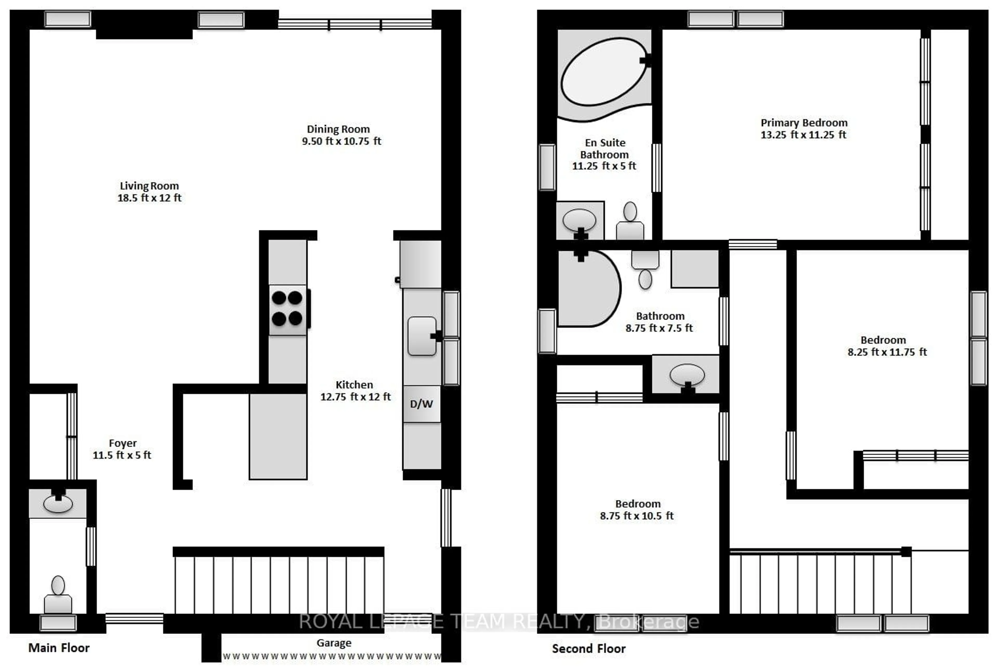 Floor plan for 1829 Prestwick Dr, Orleans - Cumberland and Area Ontario K1E 2R7