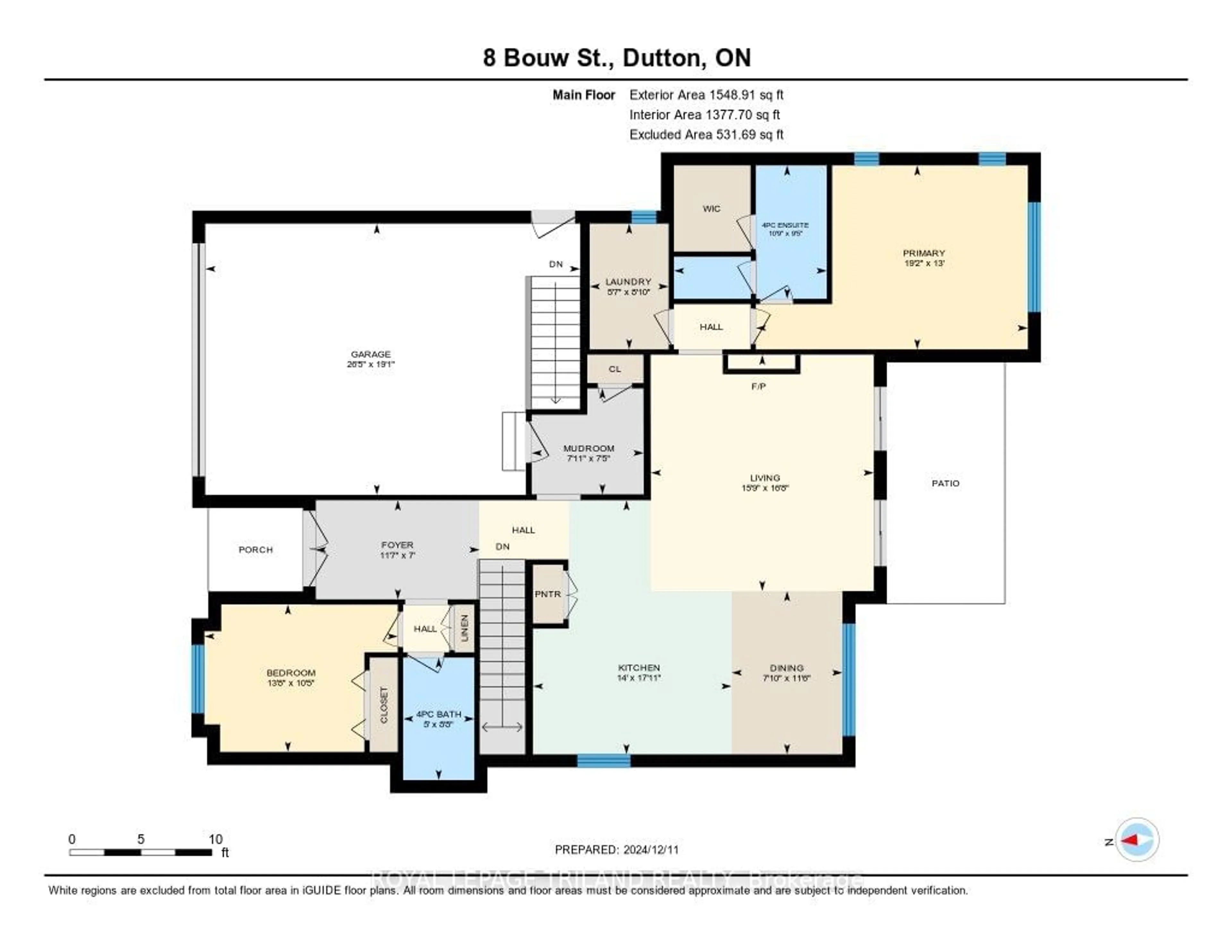 Floor plan for 8 Bouw Pl, Dutton/Dunwich Ontario N0L 1J0