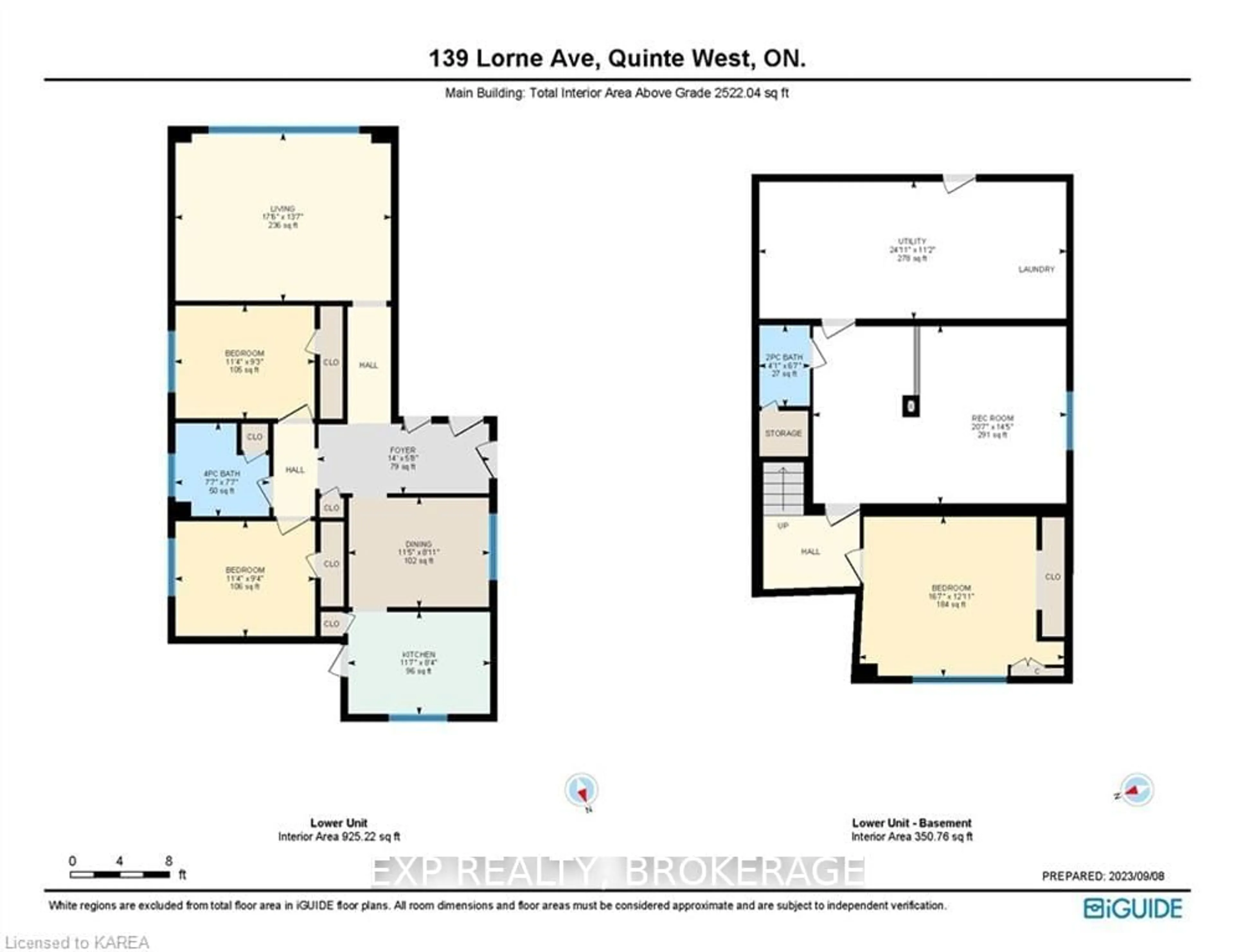 Floor plan for 139 LORNE Ave, Quinte West Ontario K8V 5C3