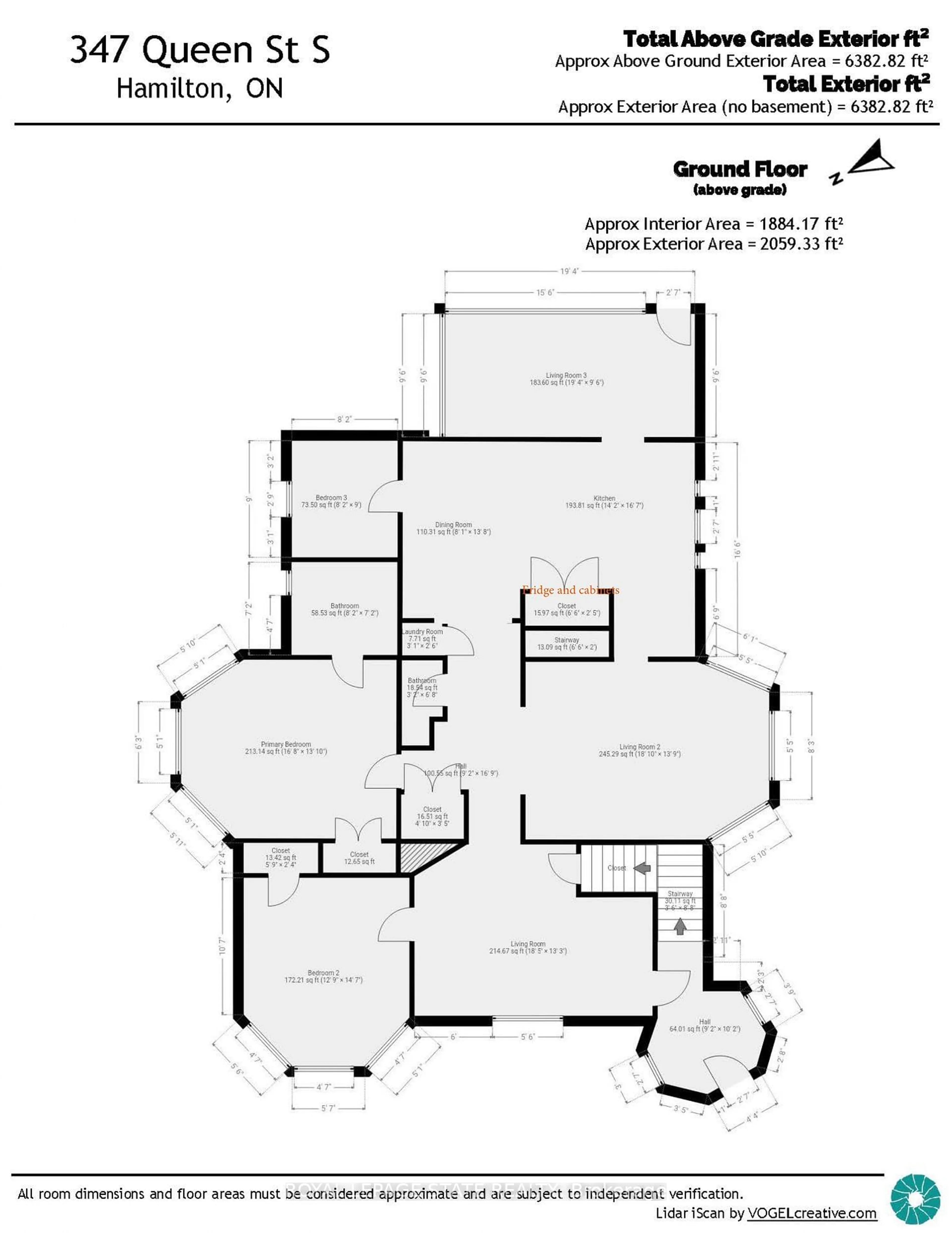 Floor plan for 347 Queen St, Hamilton Ontario L8P 3T8