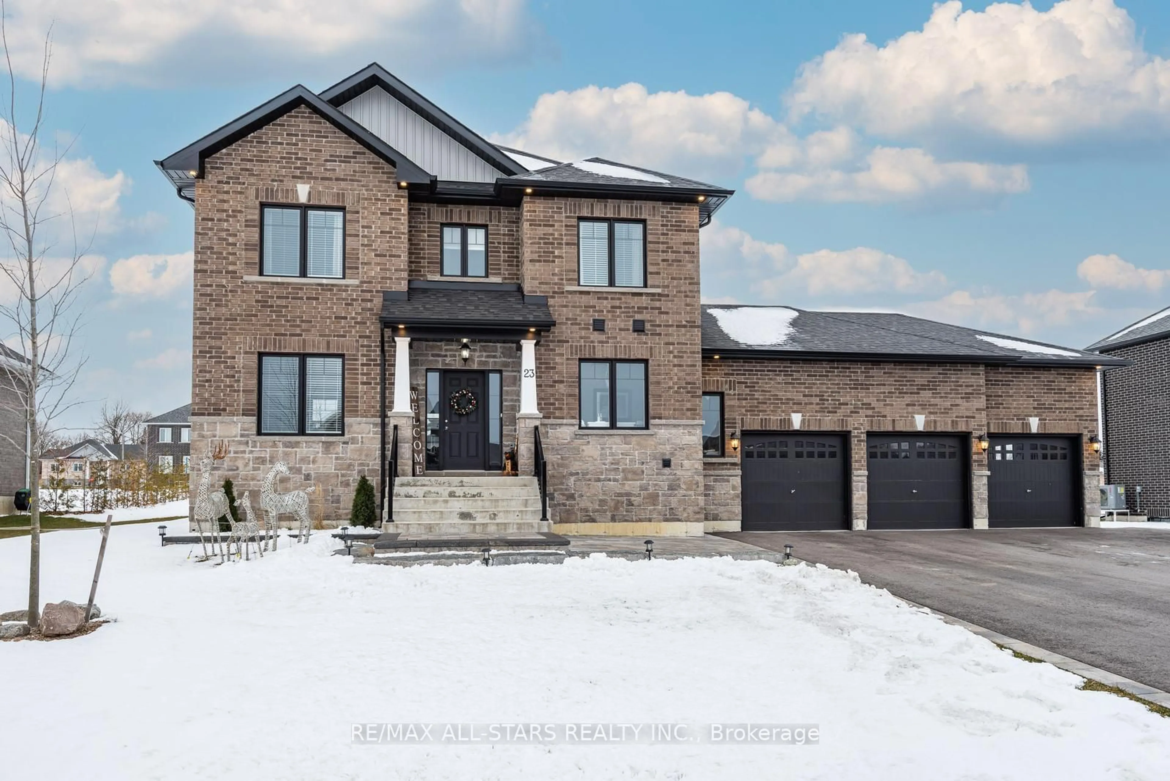 Home with brick exterior material, street for 23 McCrae Cres, Kawartha Lakes Ontario K0M 2T0