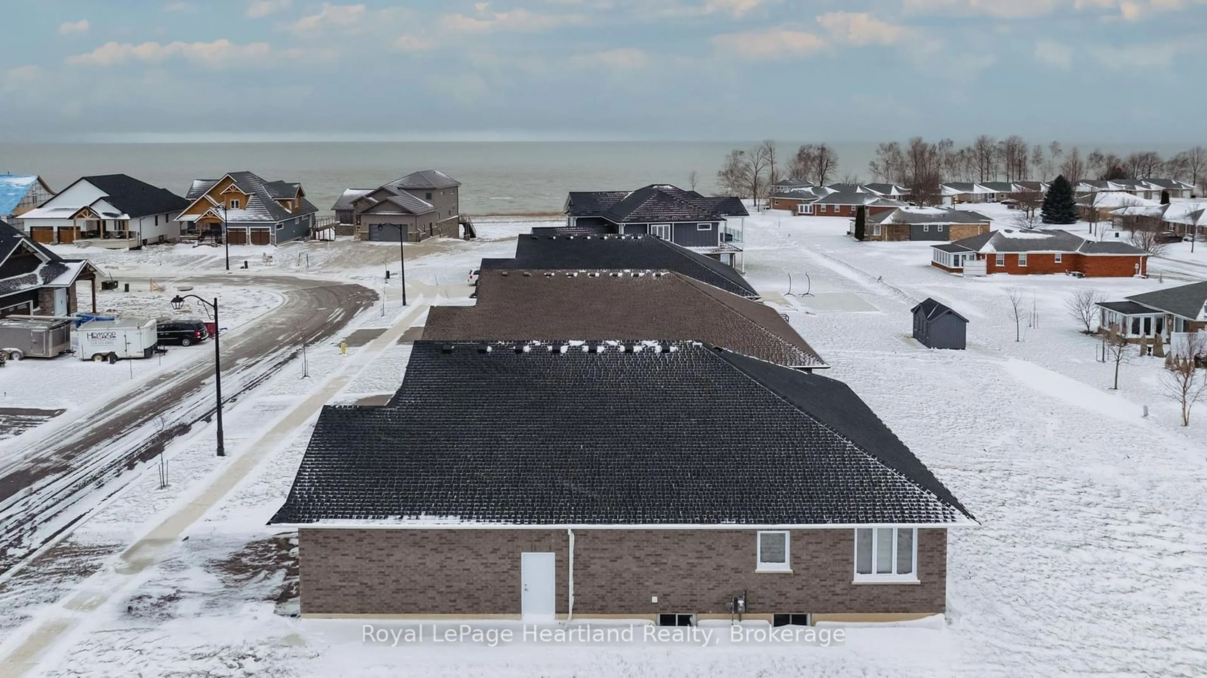 A pic from outside/outdoor area/front of a property/back of a property/a pic from drone, water/lake/river/ocean view for 432 Coast Dr, Goderich Ontario N7A 4M6