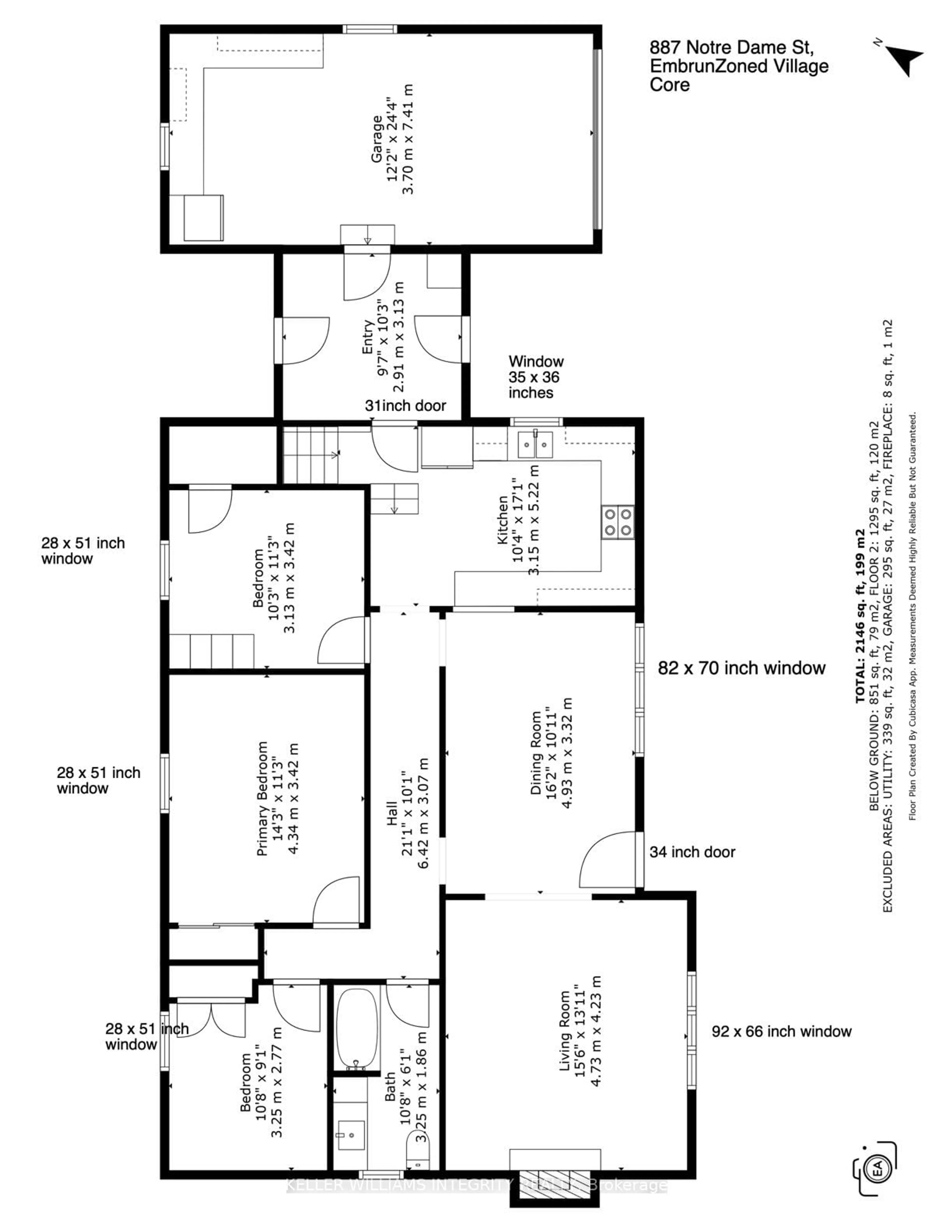 Floor plan for 887 NOTRE DAME St, Russell Ontario K0A 1W0