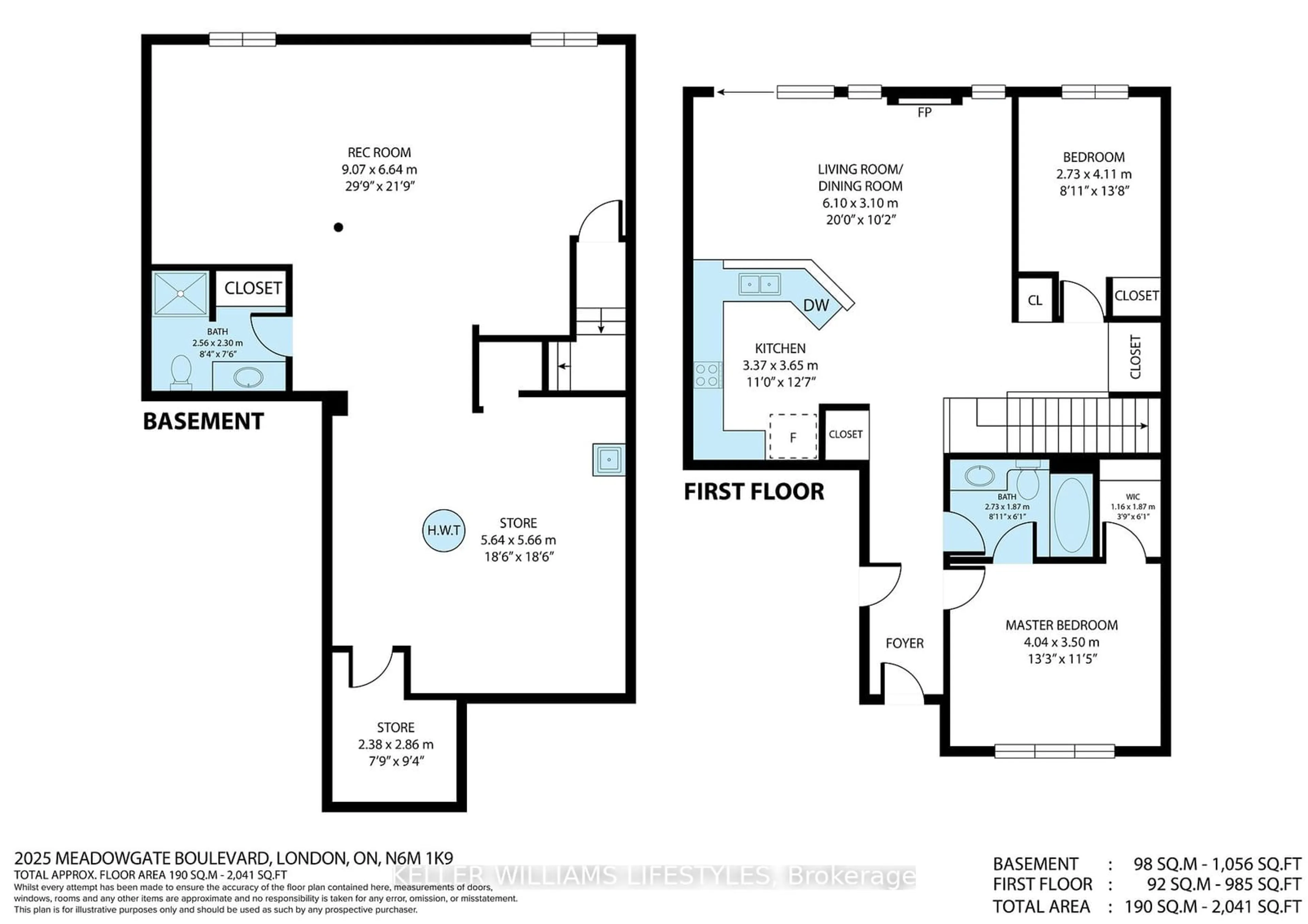 Floor plan for 2025 Meadowgate Blvd #209, London Ontario N6M 1K9