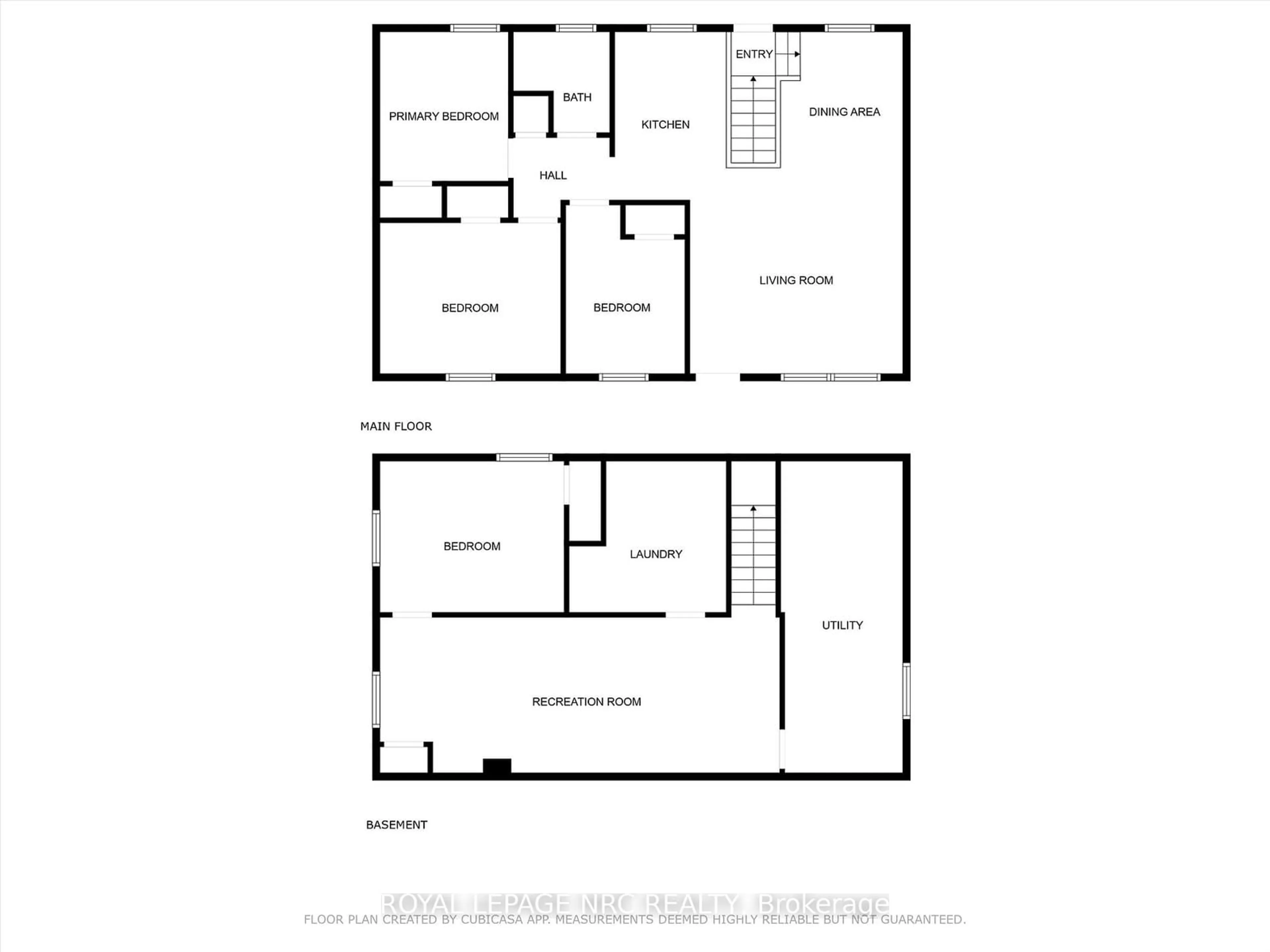 Floor plan for 151 Catherine St, Fort Erie Ontario L2A 2J1