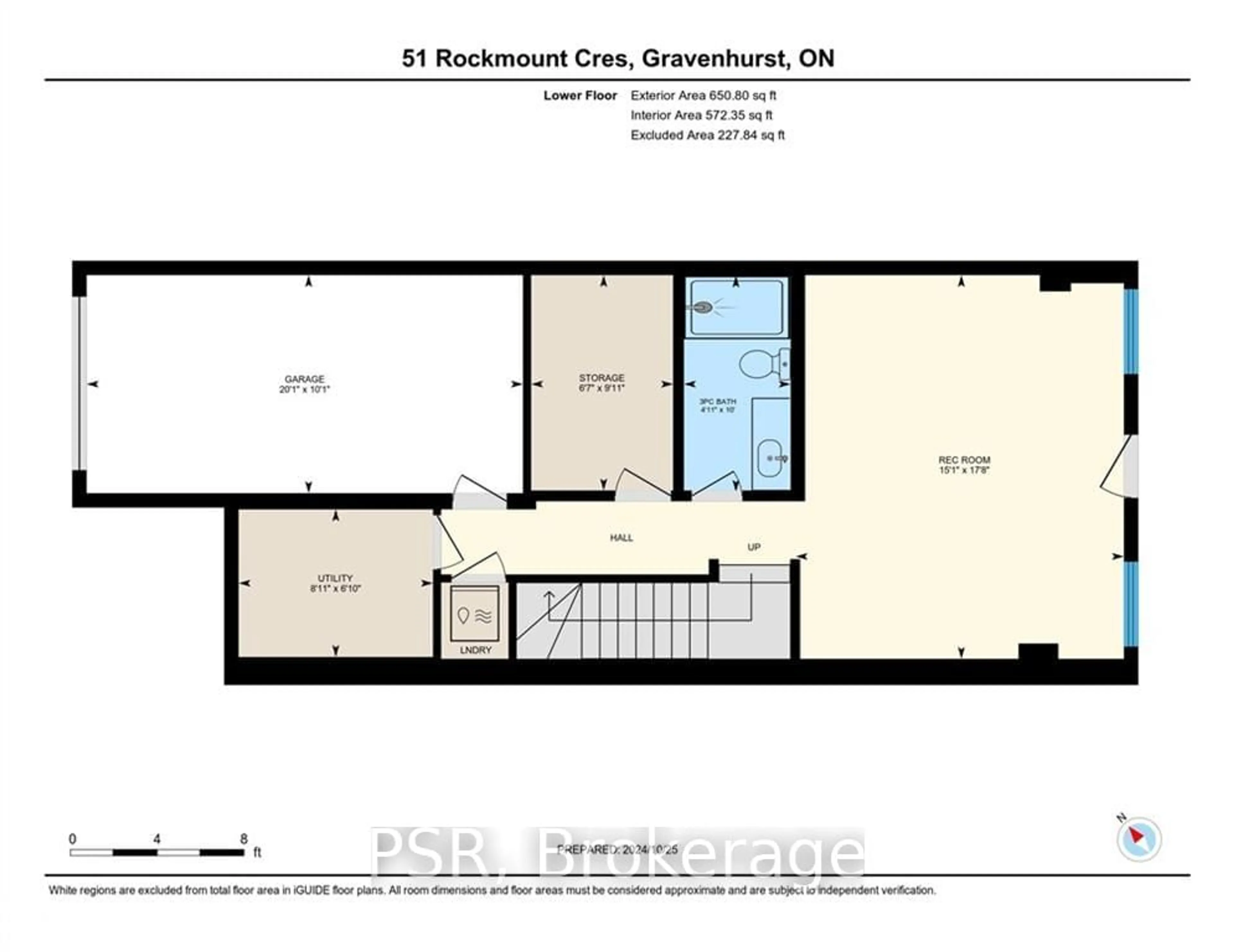 Floor plan for 51 Rockmount Cres, Gravenhurst Ontario P1P 0A2