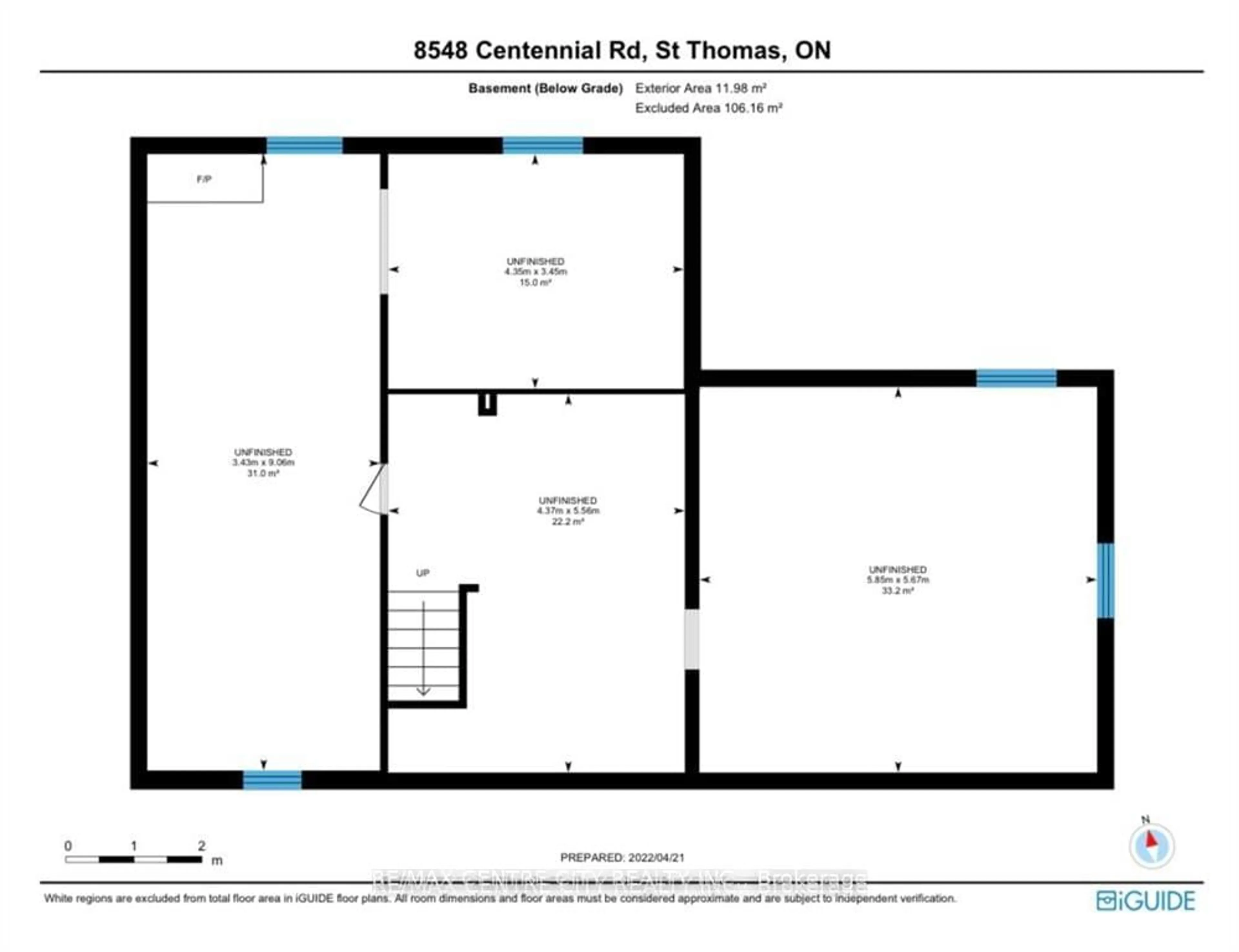 Floor plan for 8548 Centennial Rd, St. Thomas Ontario N5R 3S6