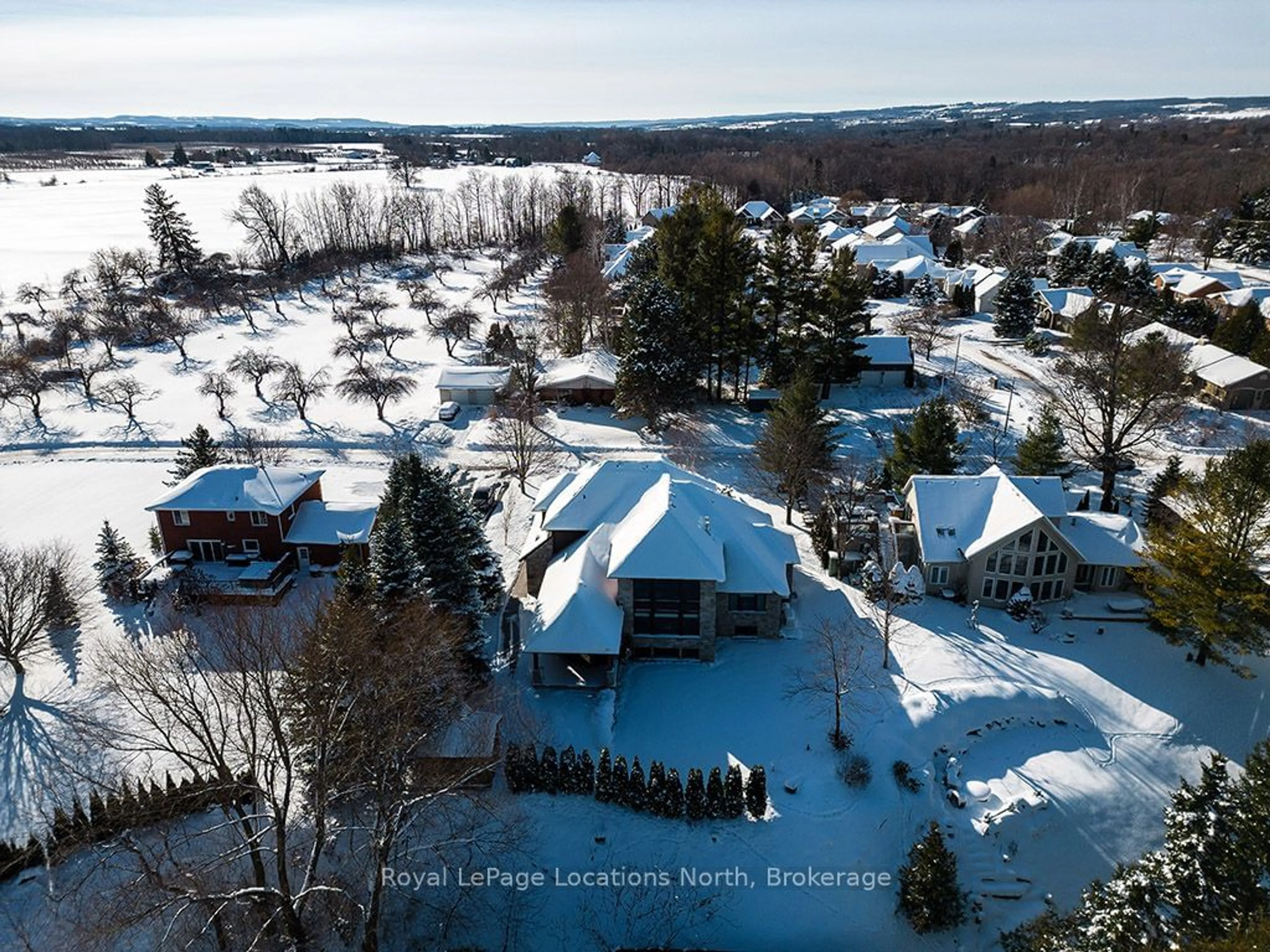 A pic from outside/outdoor area/front of a property/back of a property/a pic from drone, street for 134 LOUISA St, Blue Mountains Ontario N0H 2P0