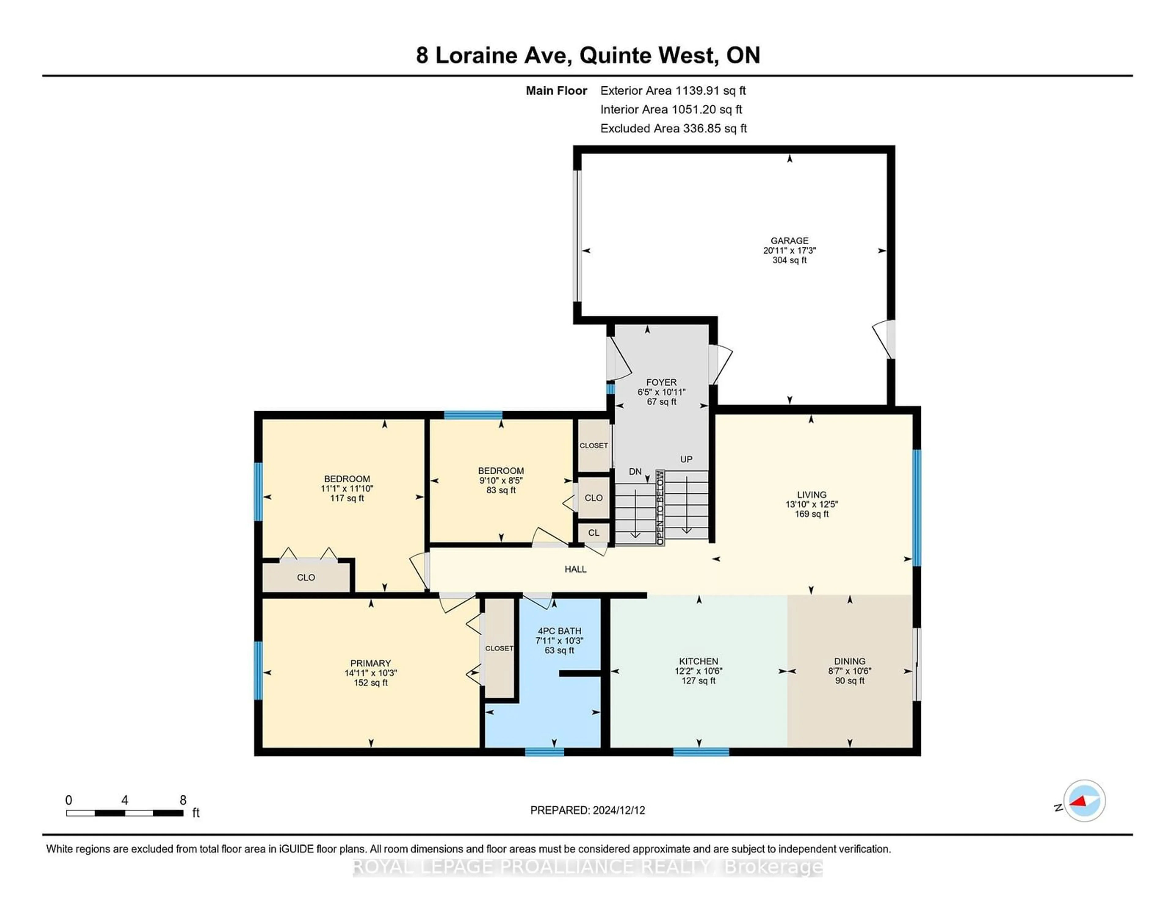 Floor plan for 8 Loraine Ave, Quinte West Ontario K8V 6M1