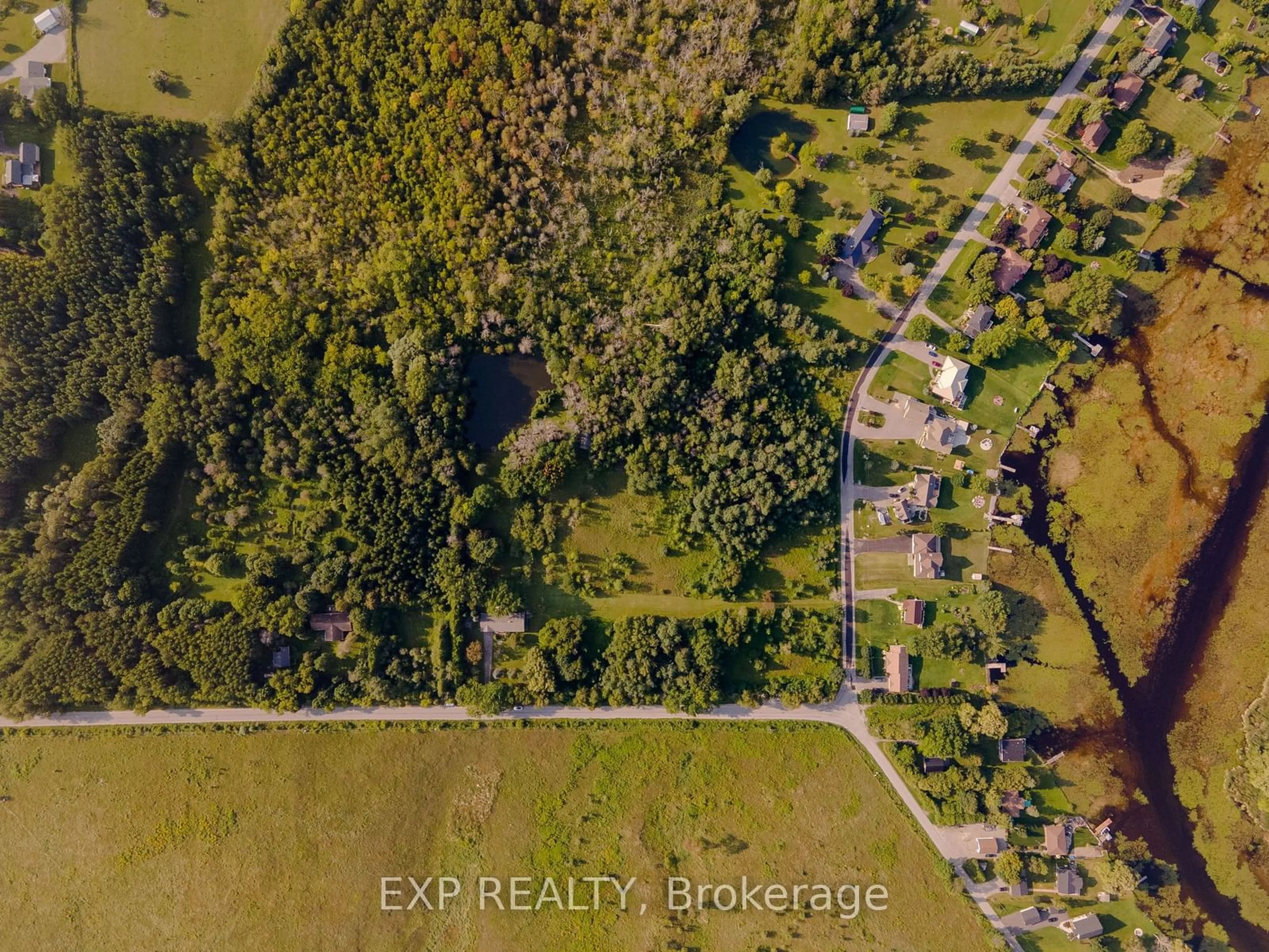 A pic from outside/outdoor area/front of a property/back of a property/a pic from drone, water/lake/river/ocean view for 283 Rainbow Ridge Rd, Kawartha Lakes Ontario K0M 2C0