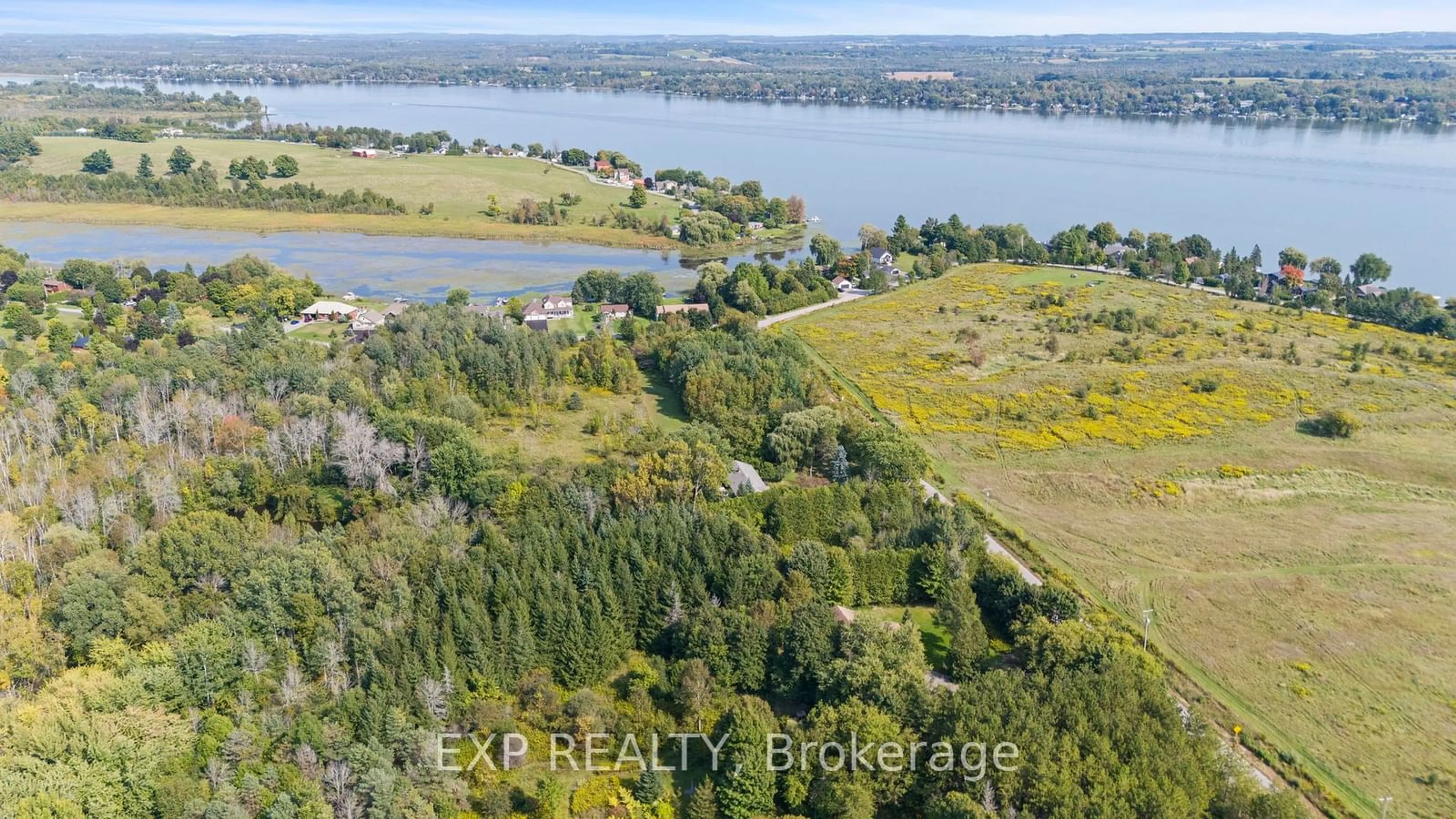 A pic from outside/outdoor area/front of a property/back of a property/a pic from drone, water/lake/river/ocean view for 283 Rainbow Ridge Rd, Kawartha Lakes Ontario K0M 2C0