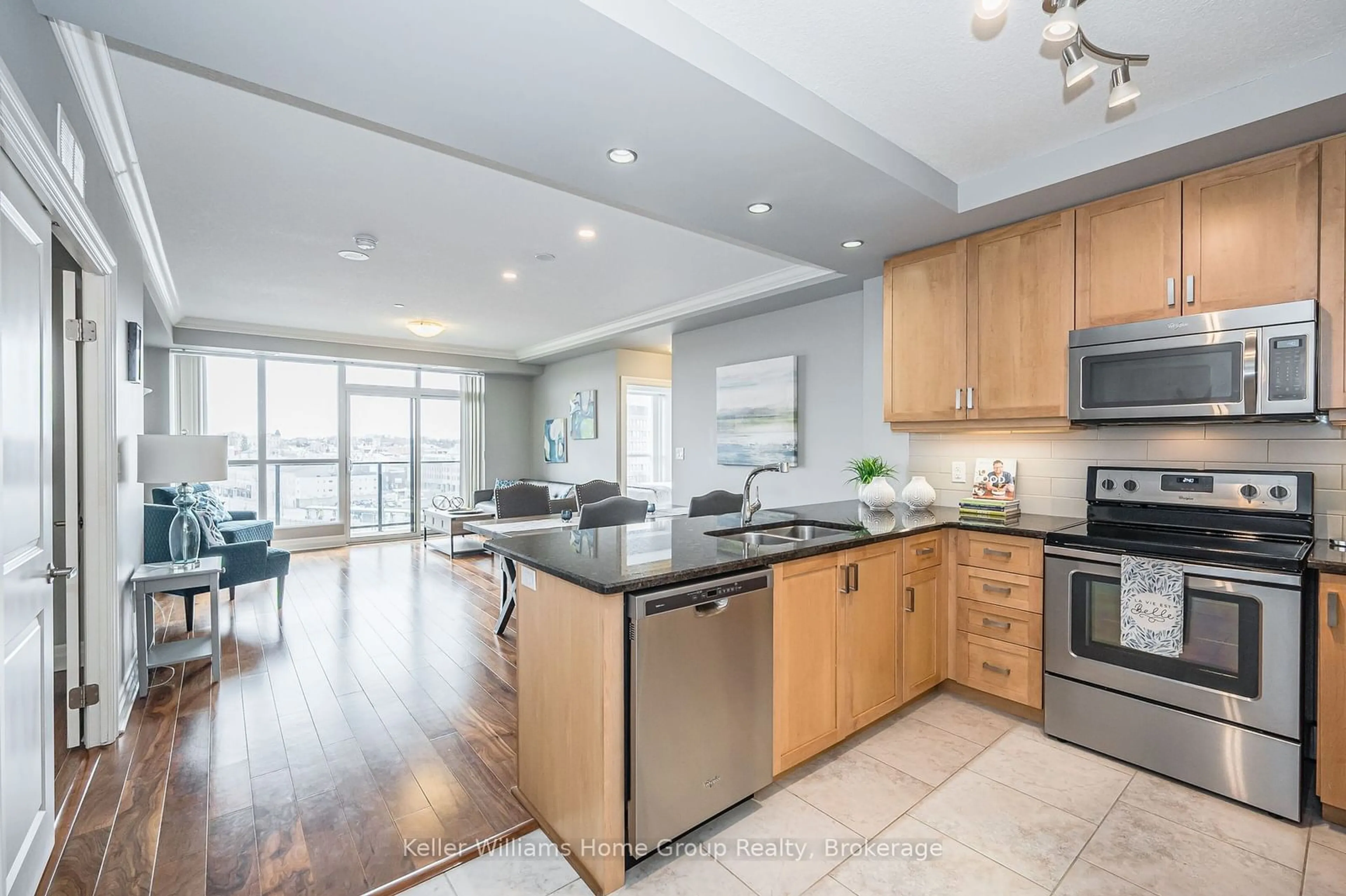 Open concept kitchen, unknown for 150 WELLINGTON St #901, Guelph Ontario N1H 3R2