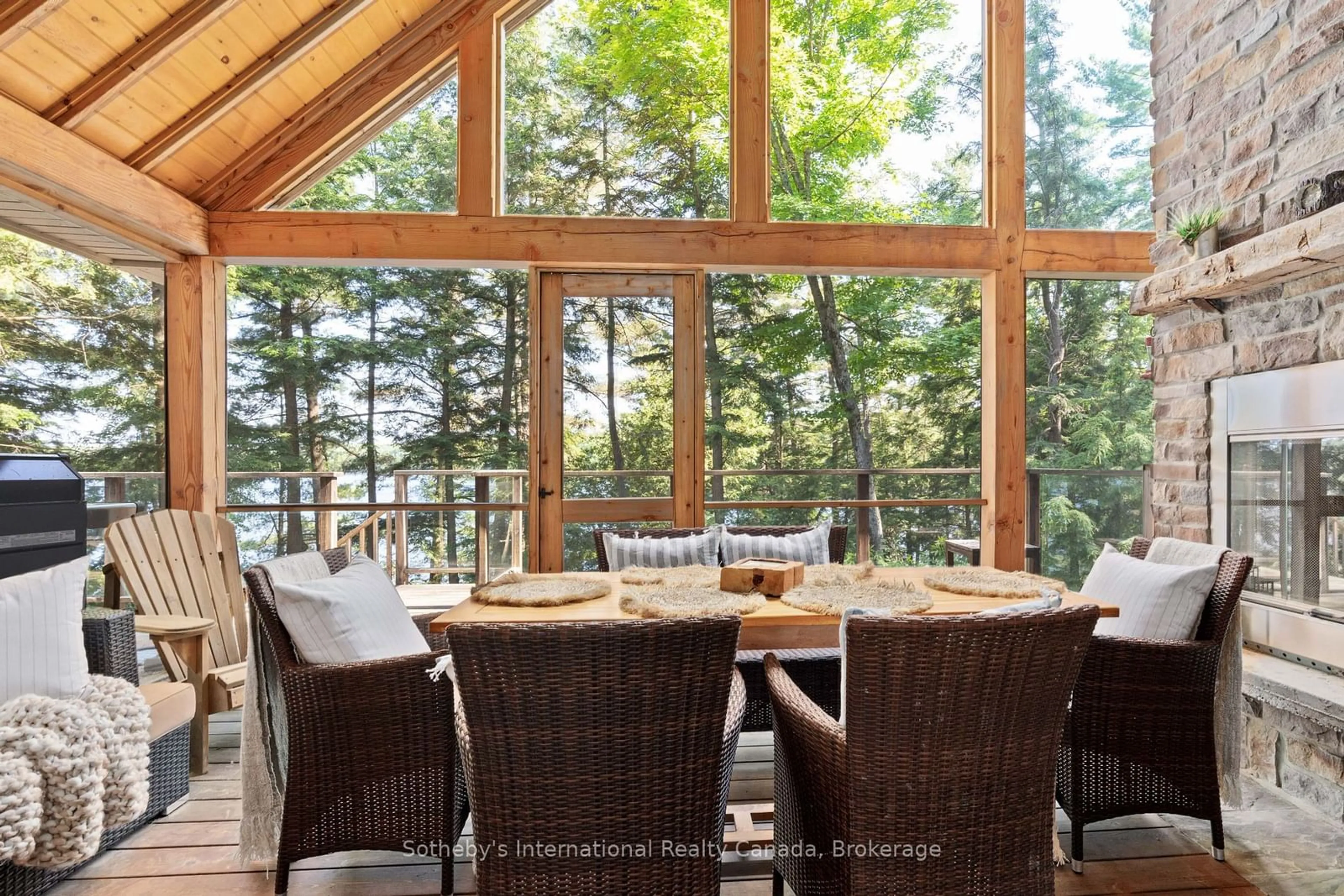 Patio, water/lake/river/ocean view for 1042 Truscott Pl, Lake of Bays Ontario P0B 1A0