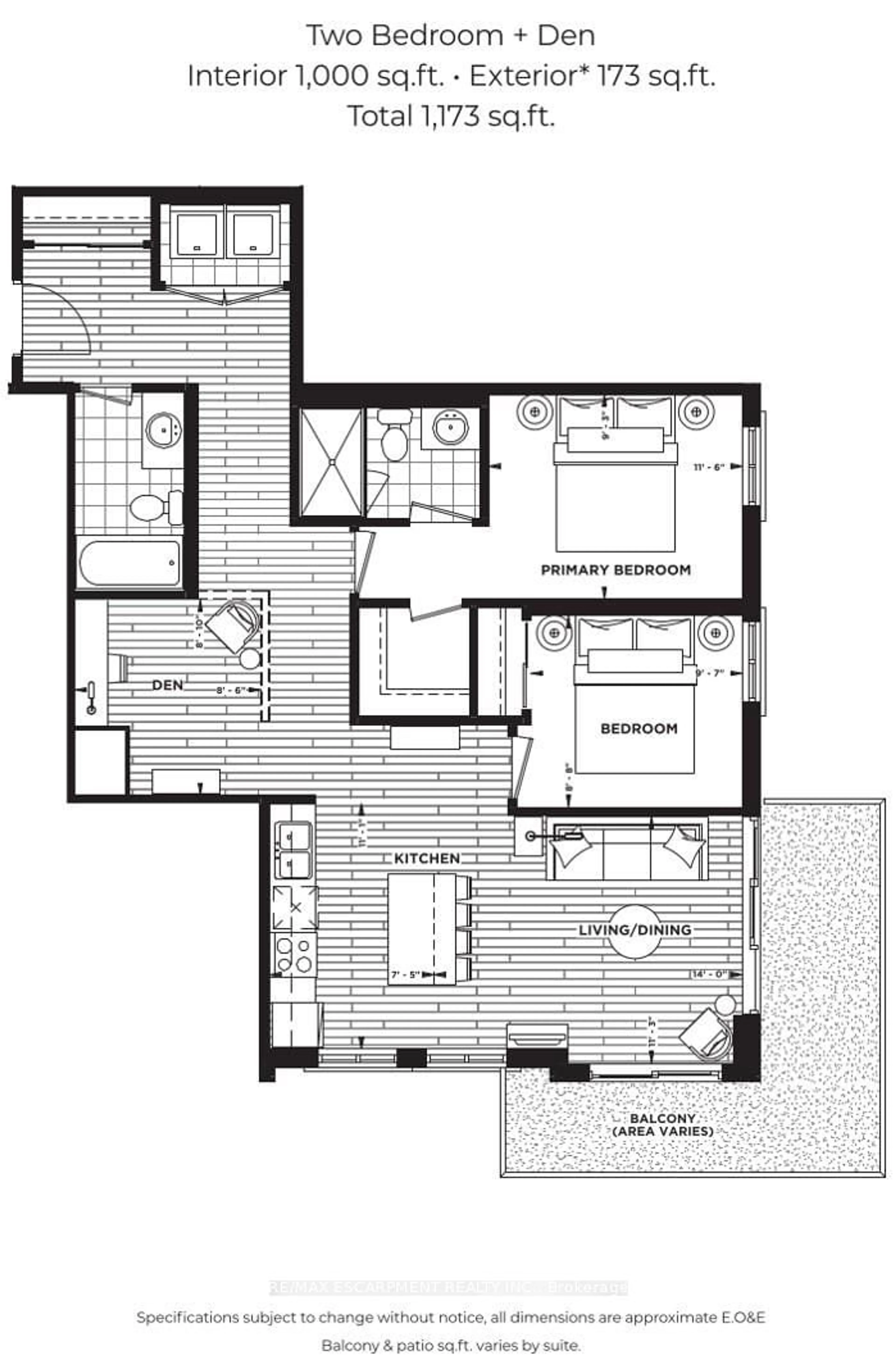 Floor plan for 21 MAIN St #406, Grimsby Ontario L3M 1M7